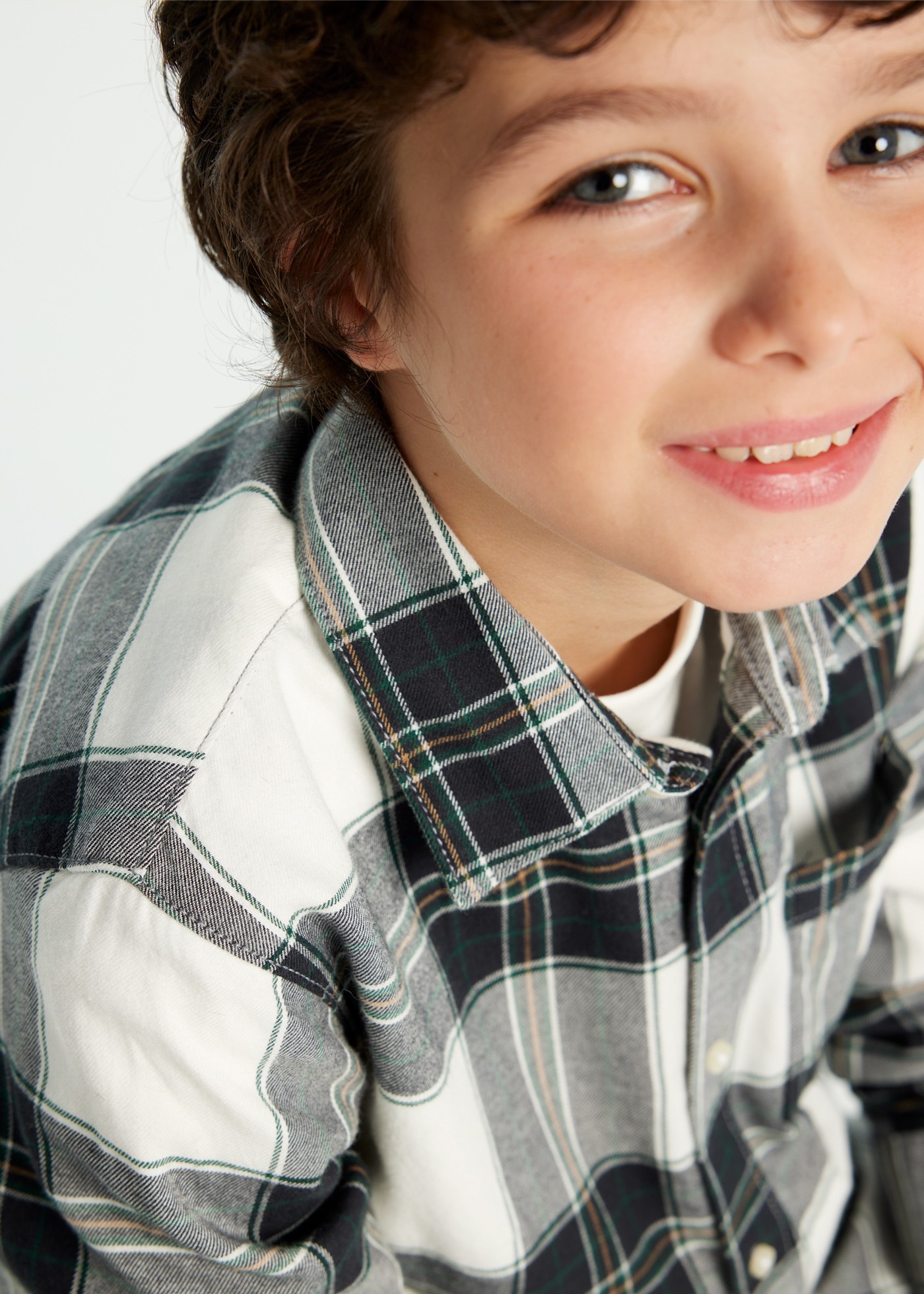 Plaid flannel shirt for boys