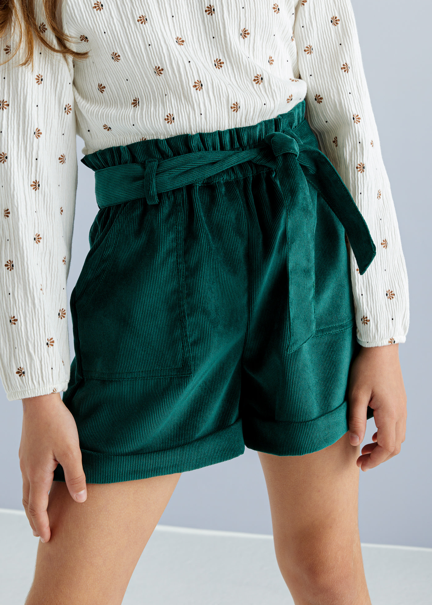 Corduroy shorts for girls