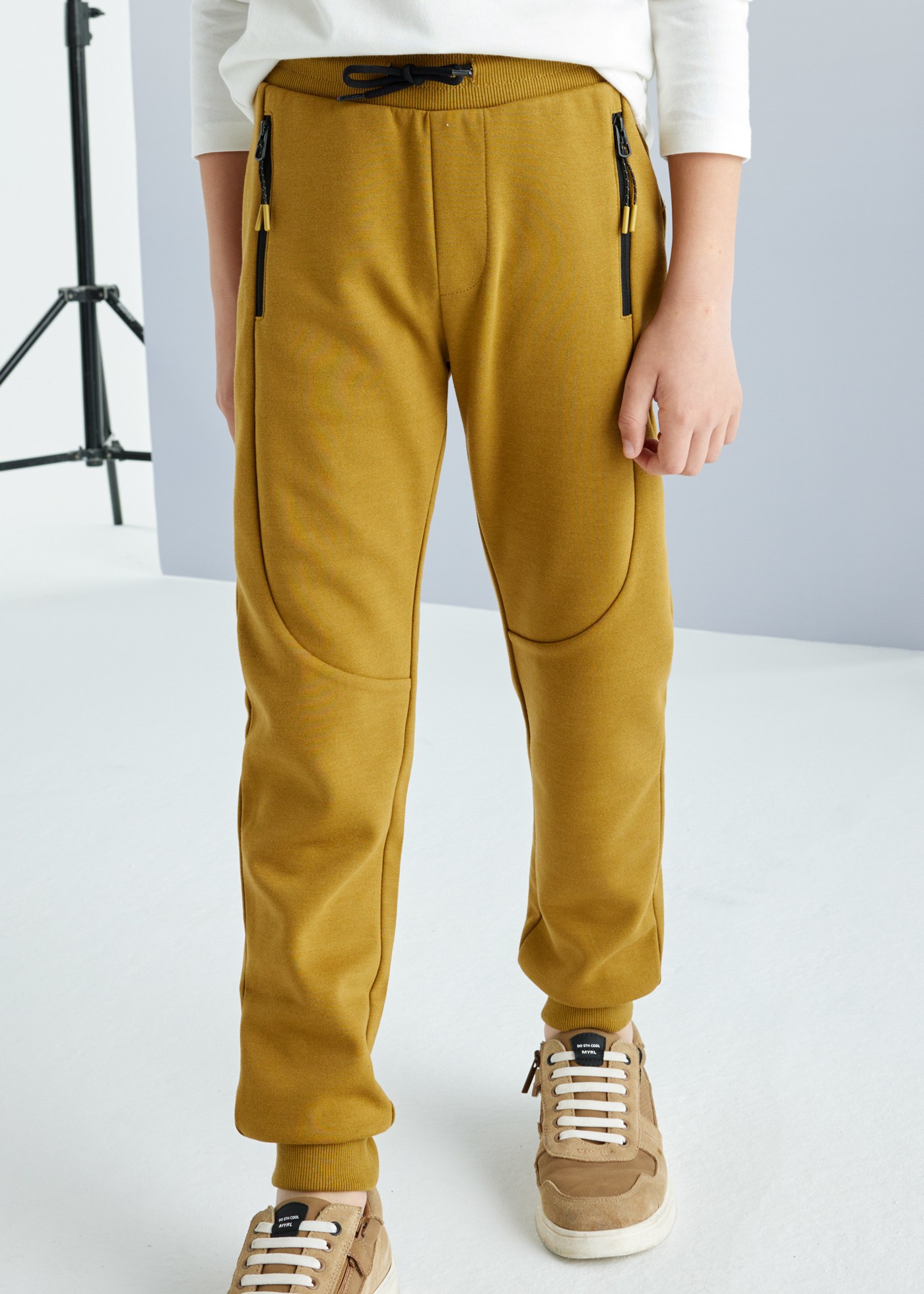 Boy Joggers with Zip Detail