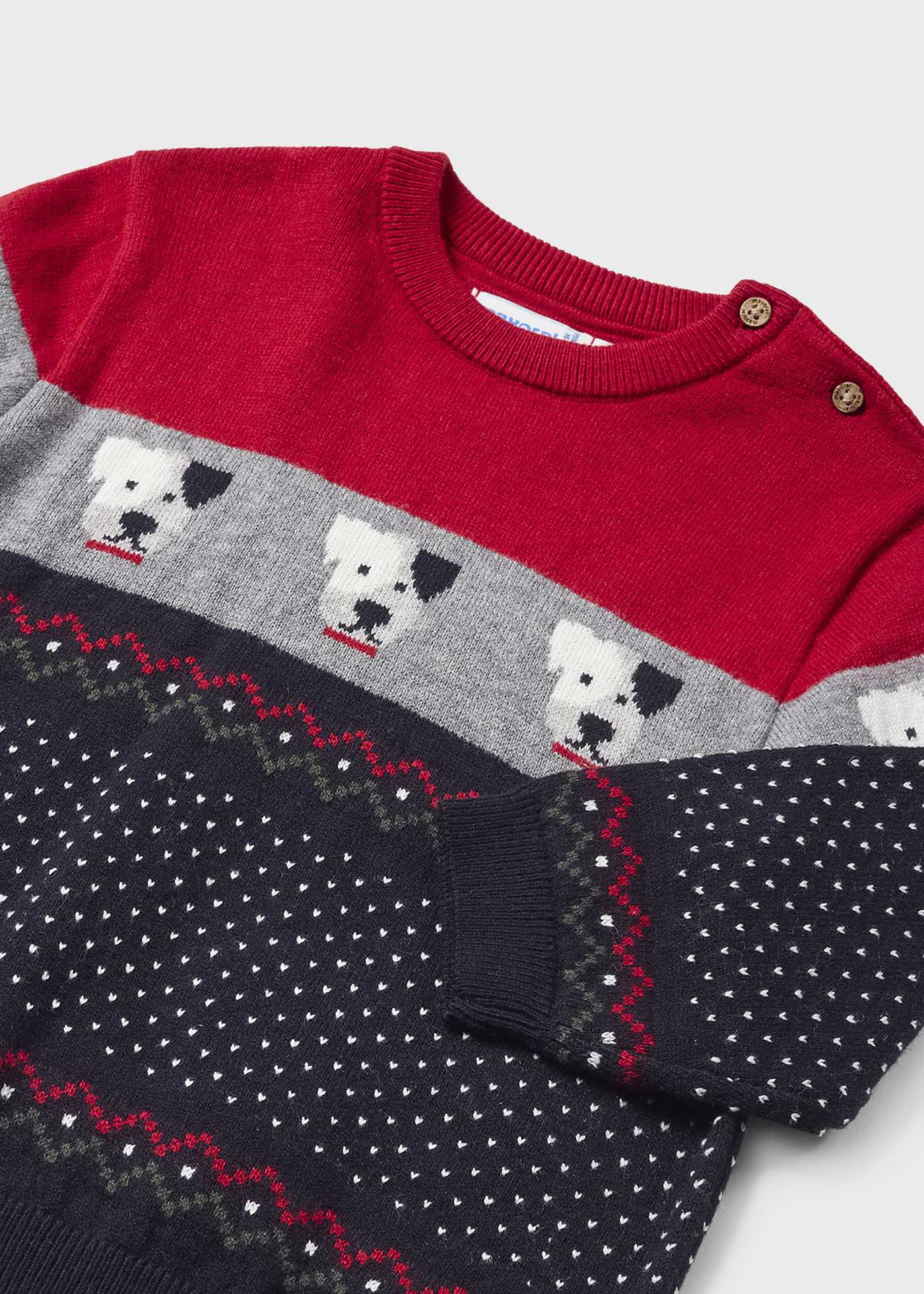 Baby Puppy Patterned Jumper