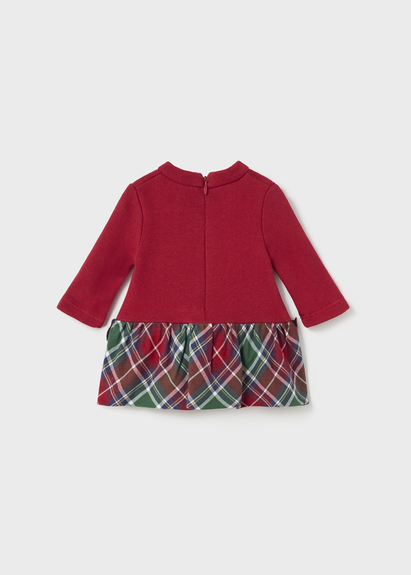 Kleid mit Tartan Details Neugeborene