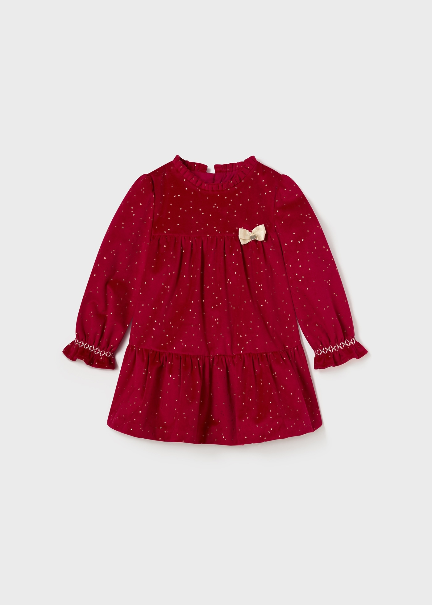 Robe en velours à paillettes bébé