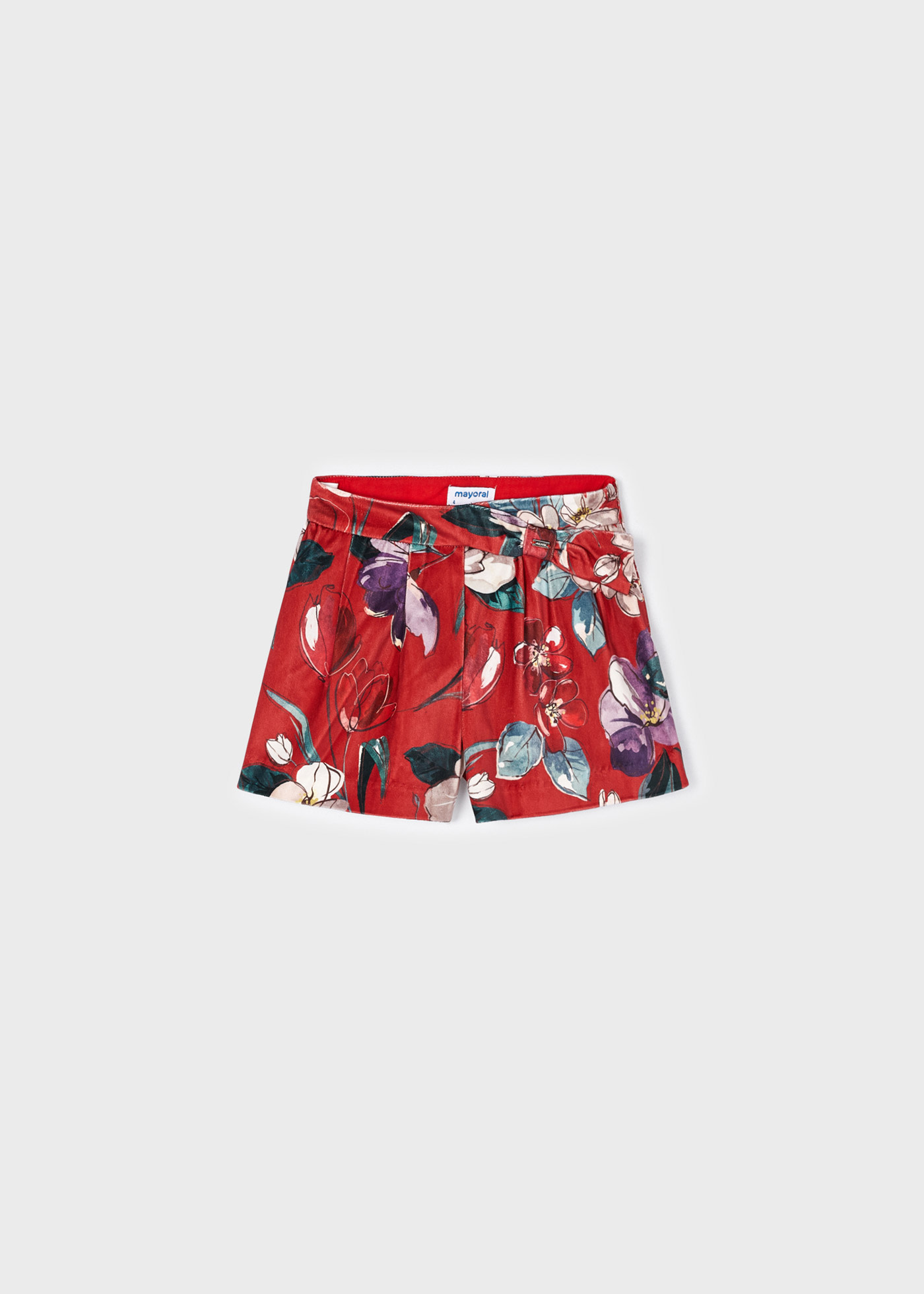 Bermuda velluto stampato bambina