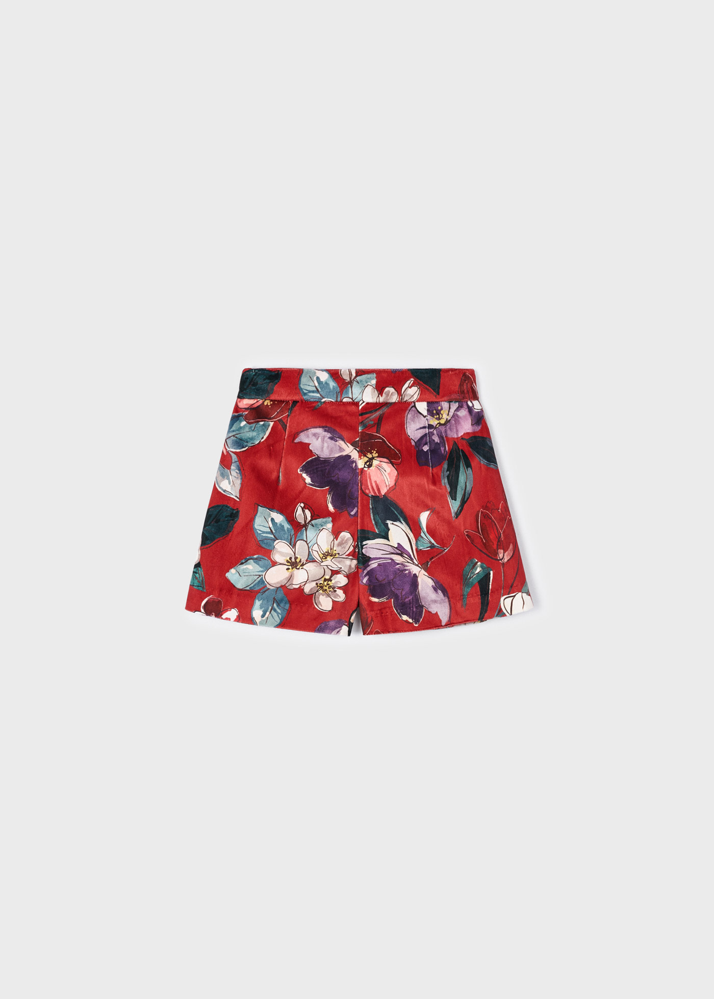 Bermuda velluto stampato bambina