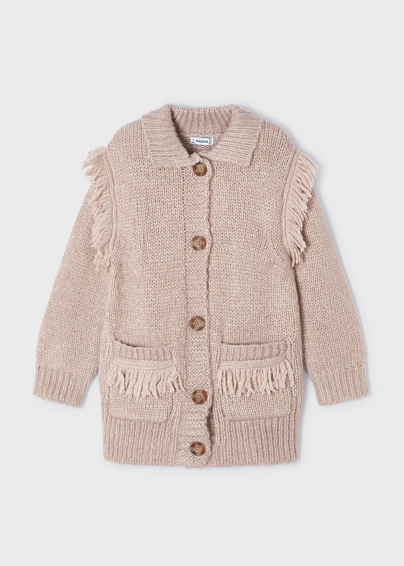 Girl Fringed Cardigan