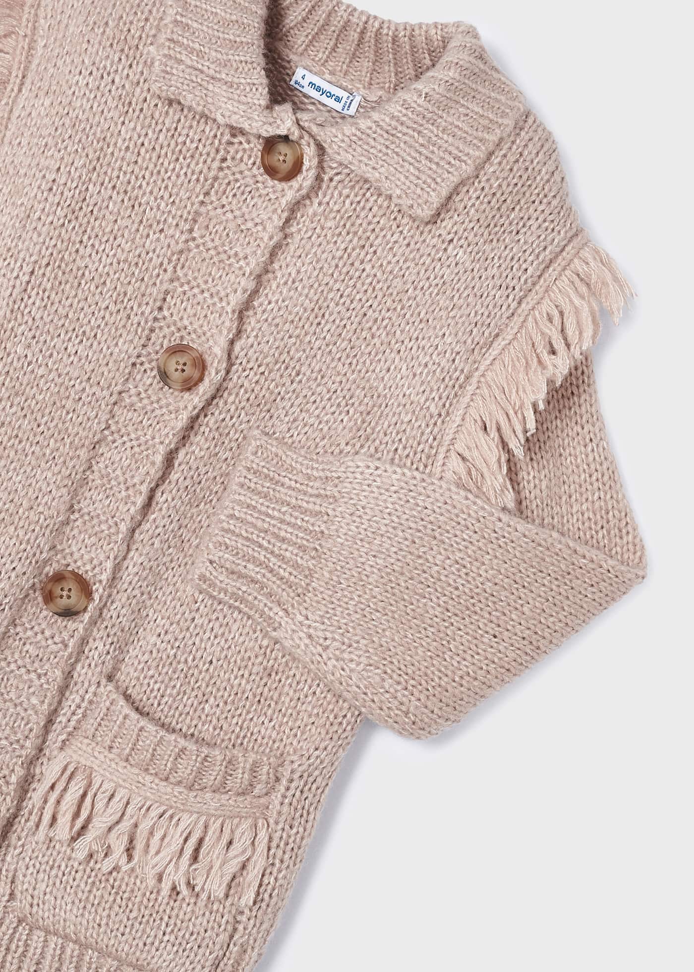 Girl Fringed Cardigan