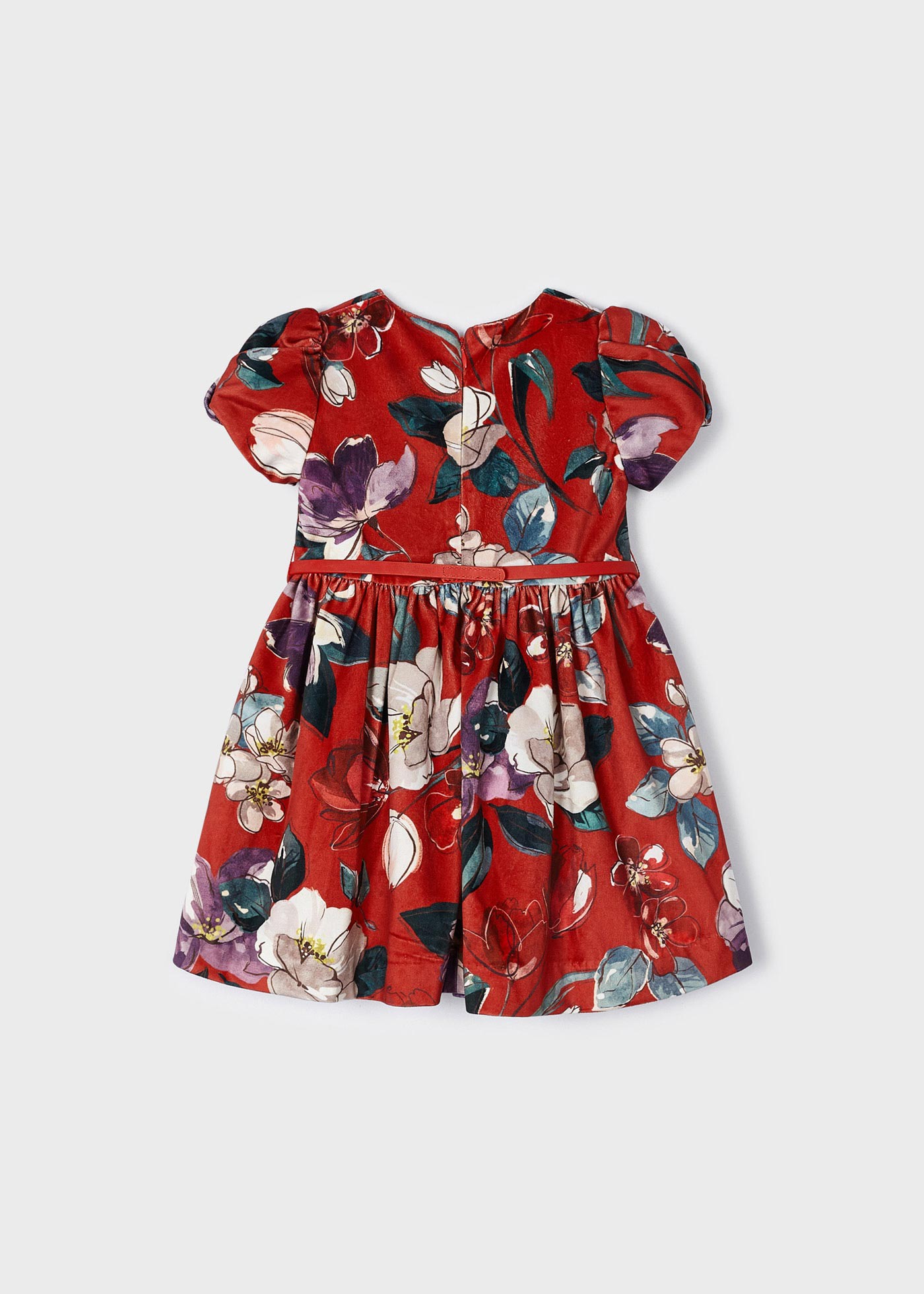 Robe en velours imprimé fille