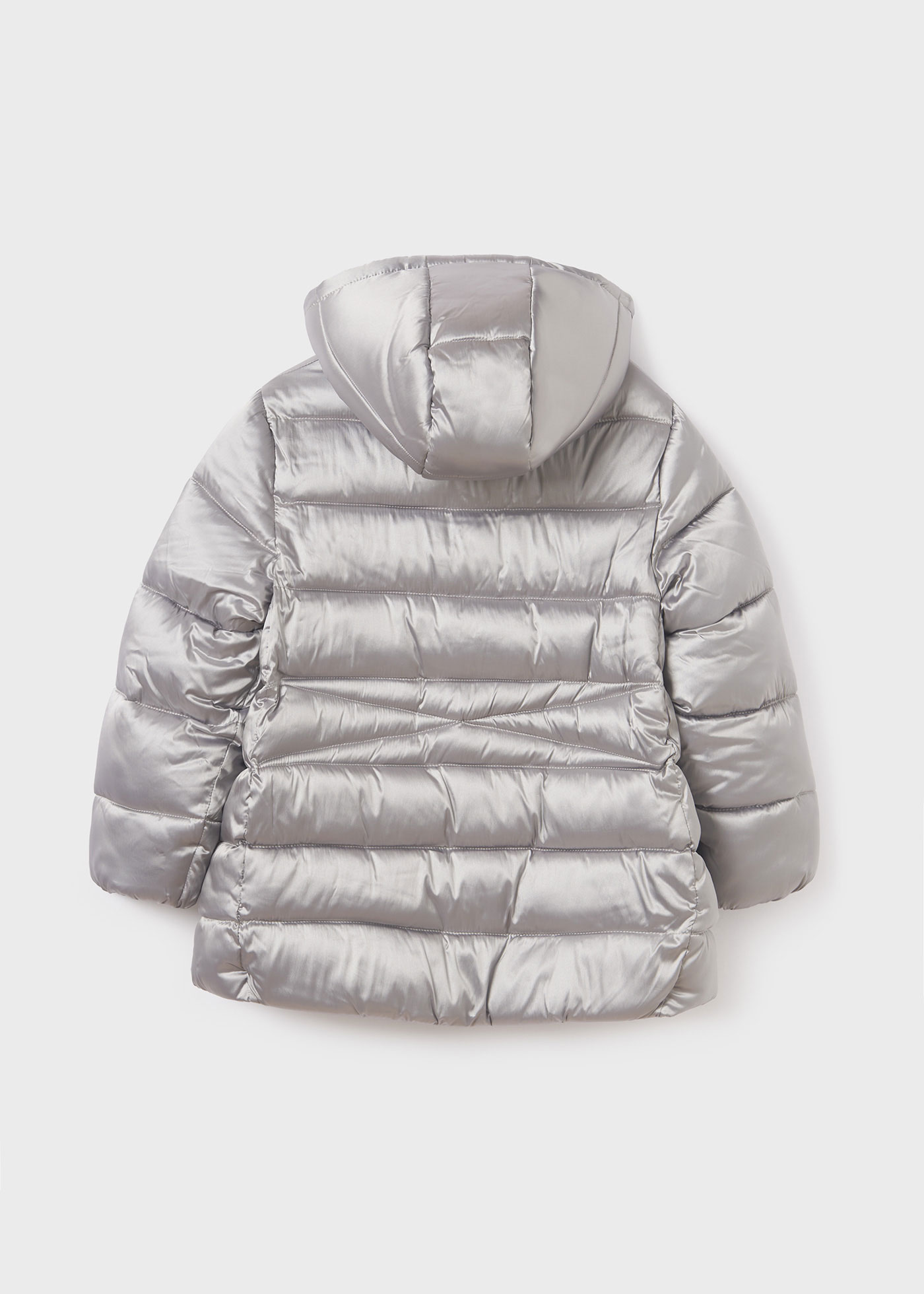 Girl Metallic Padded Coat