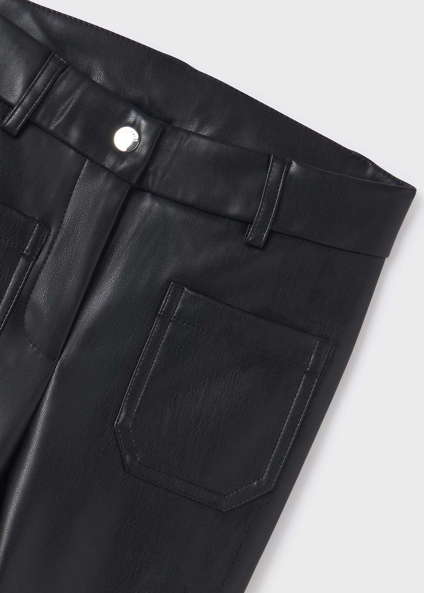 Pantaloni evazati imitatie piele fata