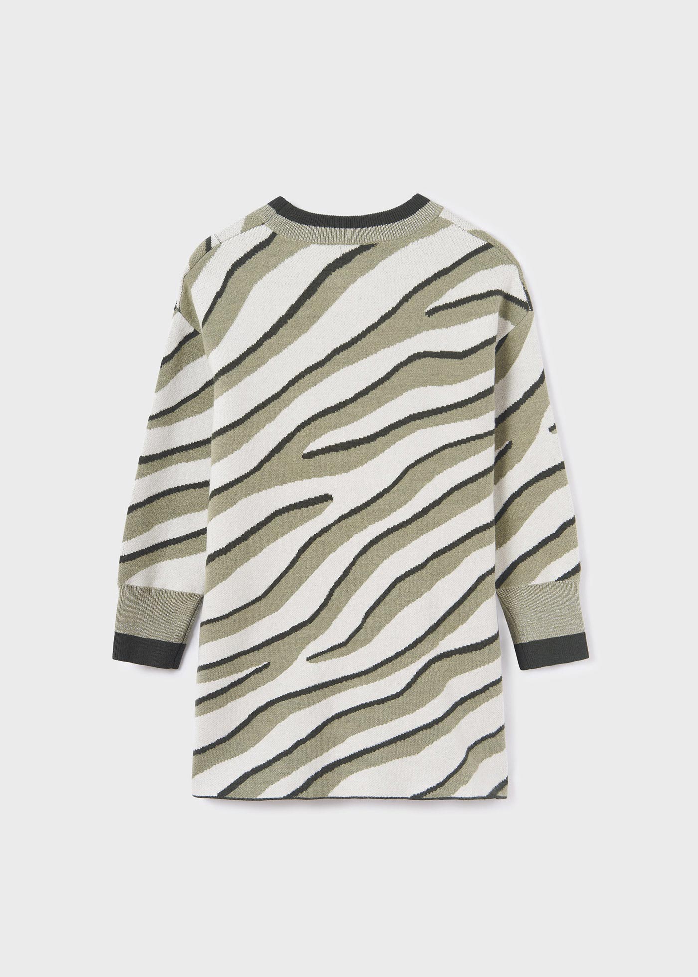 Vestito in maglia zebra ragazza