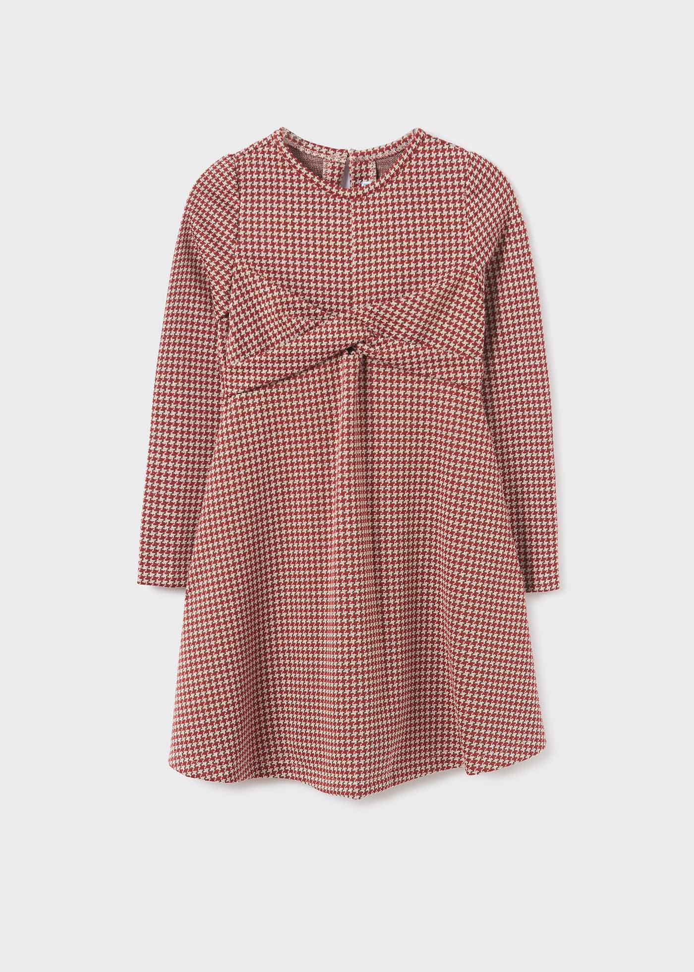 Vestito dettaglio incrocio ragazza