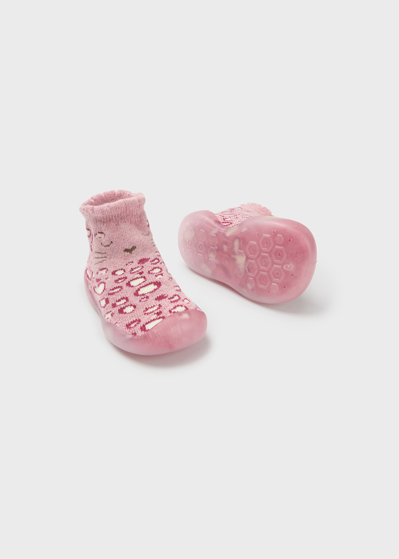 Chaussette à semelle en silicone nouveau-né