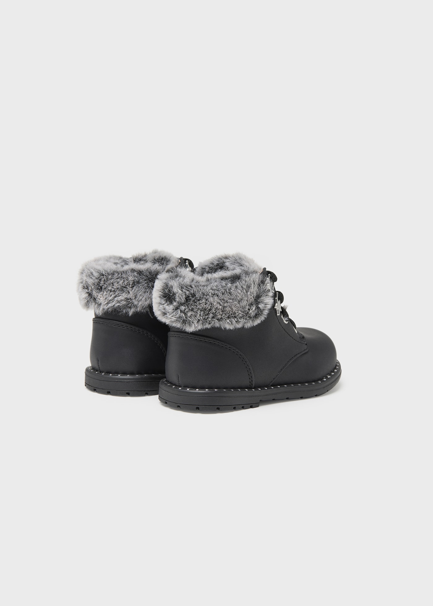 Baby Fur Lined Biker Boots