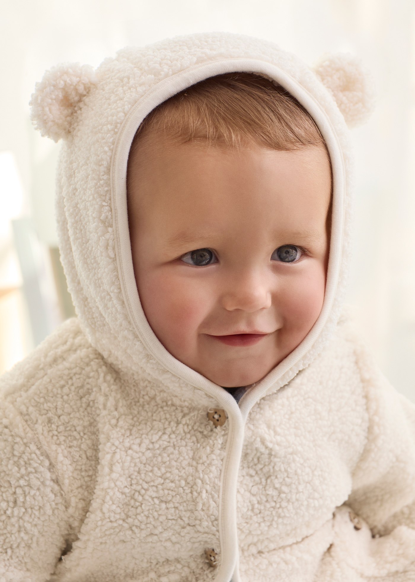 Newborn Reversible Faux Sheepskin Coat