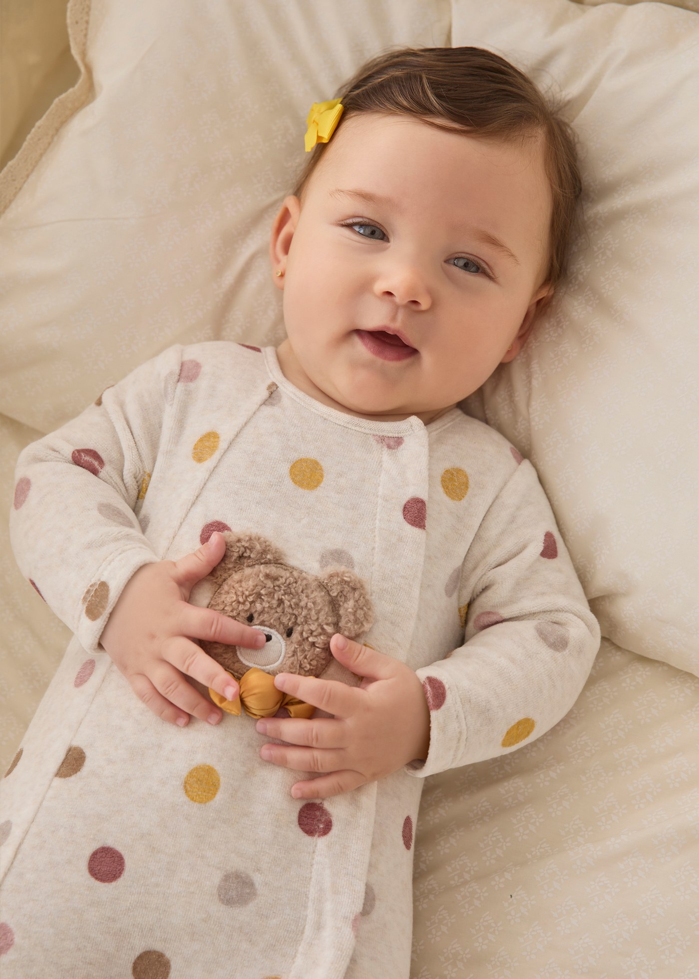 Newborn Velour One-Piece with Collar