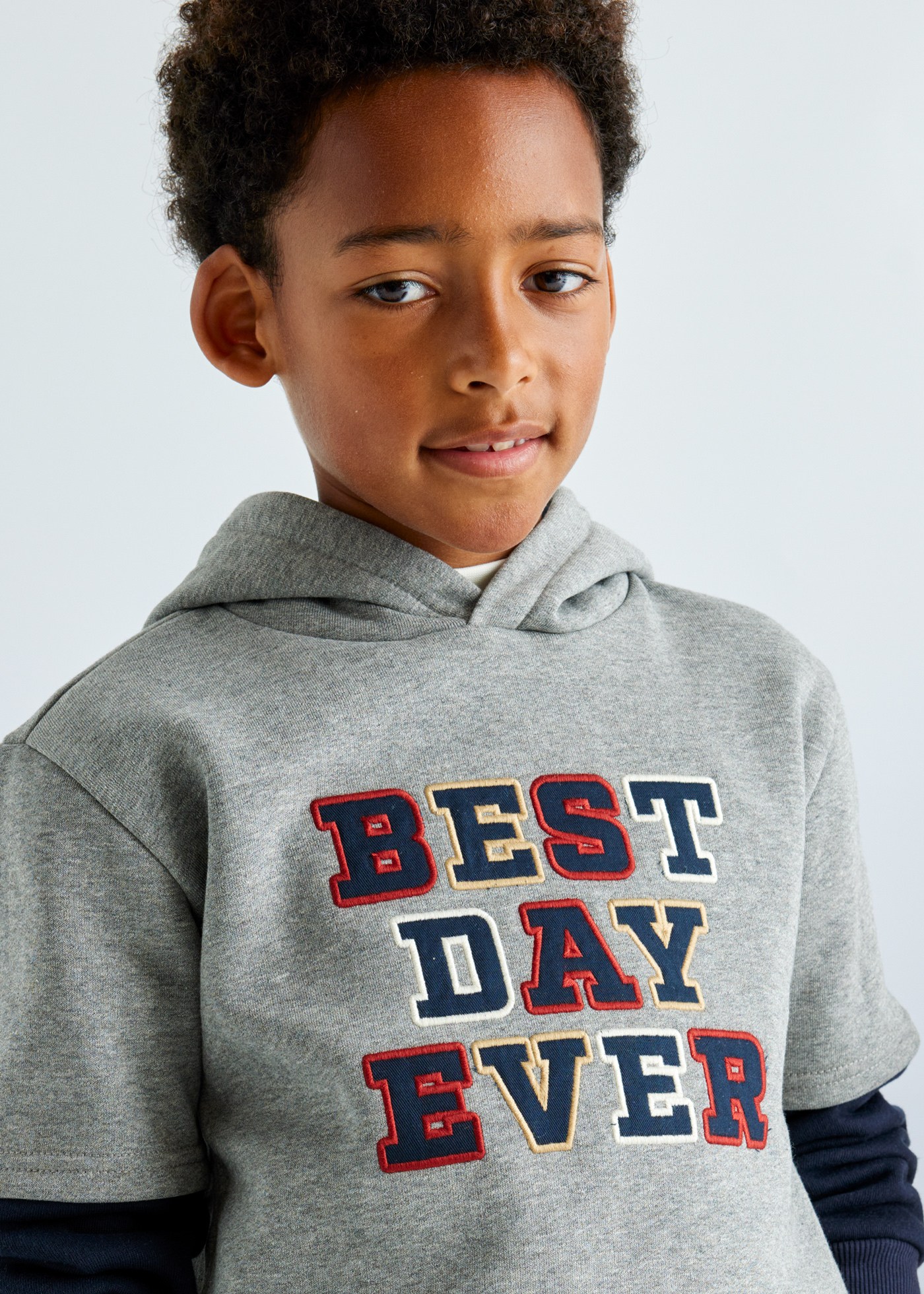 Boy Double Sleeved Hoodie