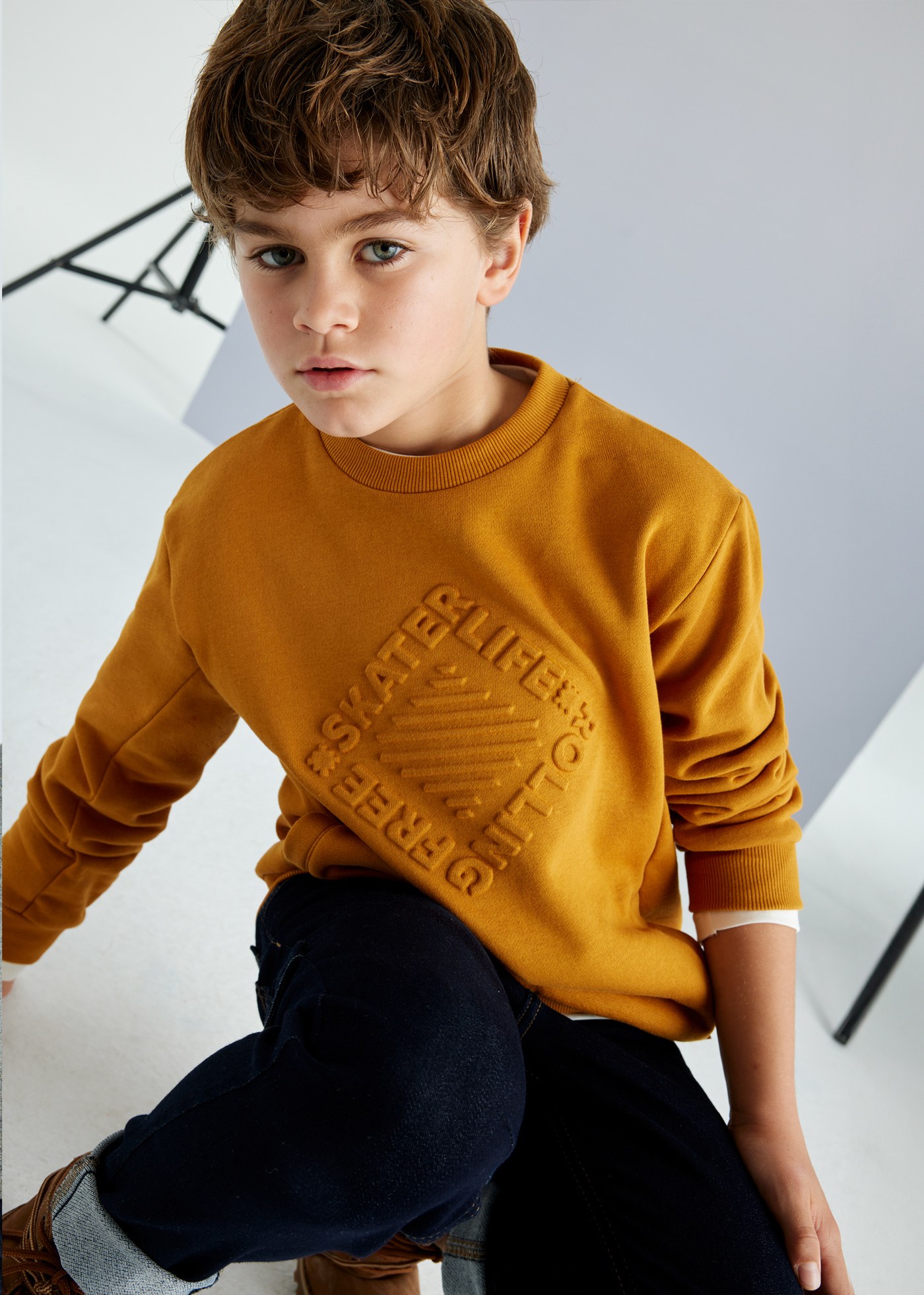 Boy Embossed Sweatshirt