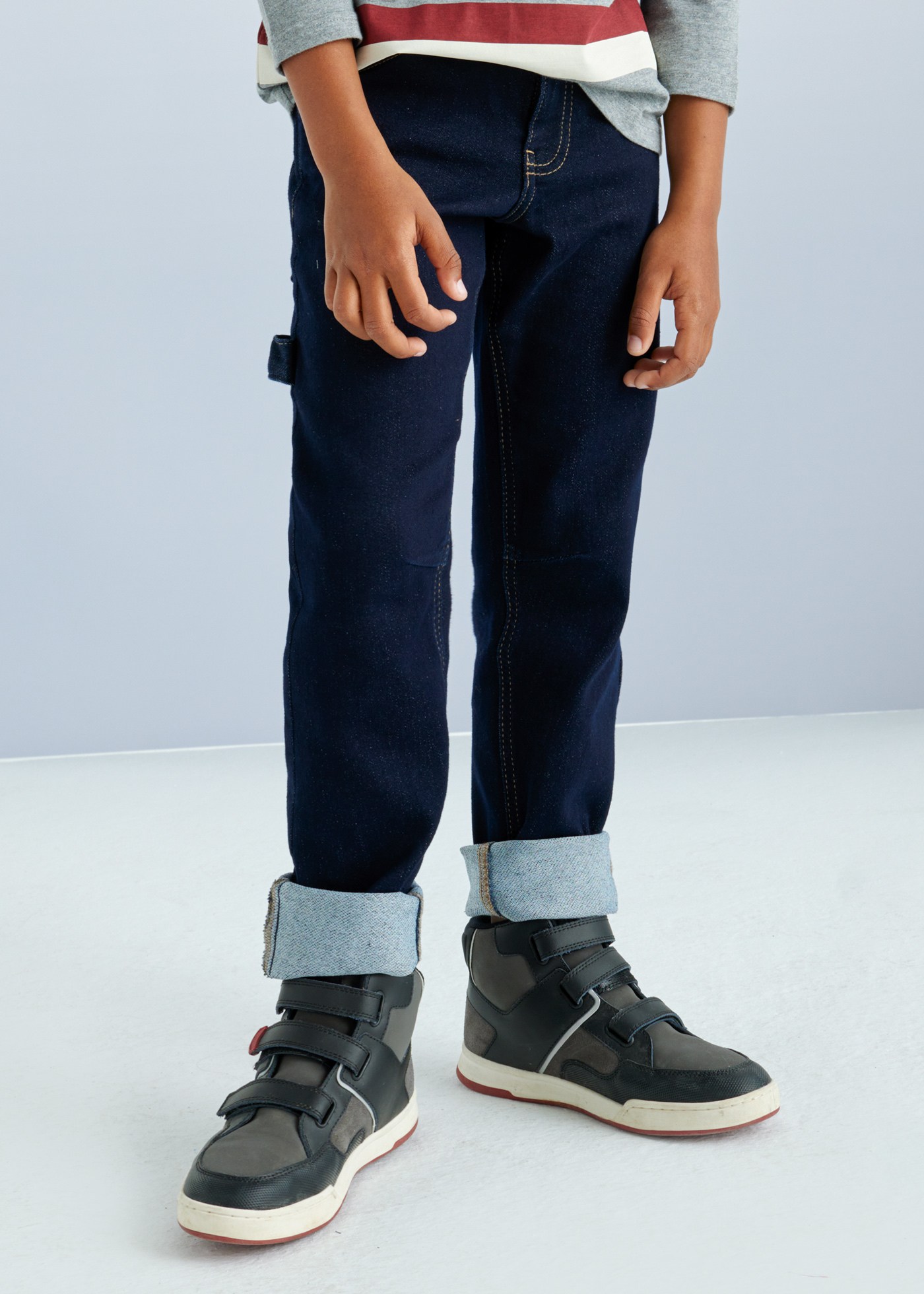 Boy Stitch Detail Straight Jeans