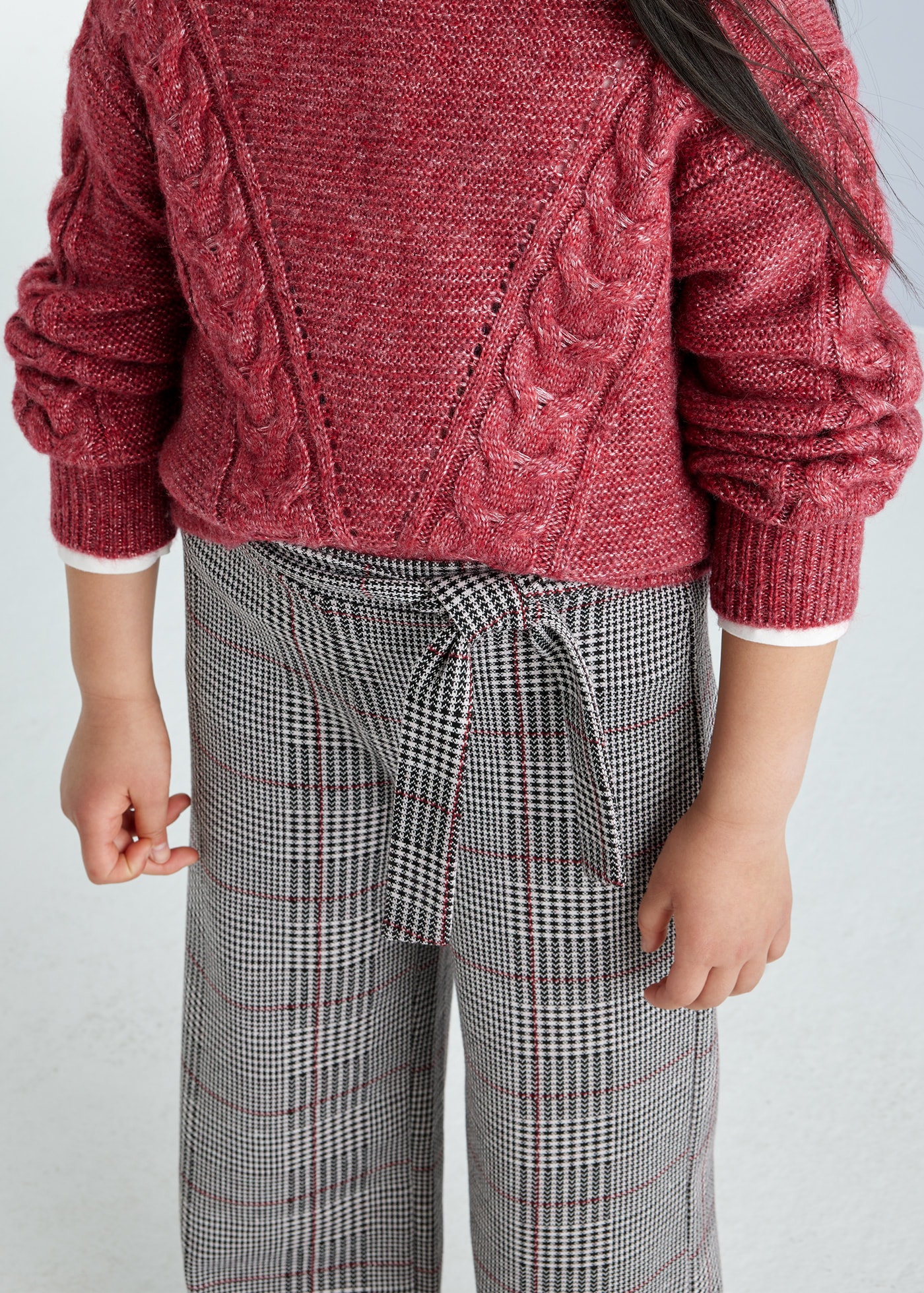 Pantalone jacquard ragazza