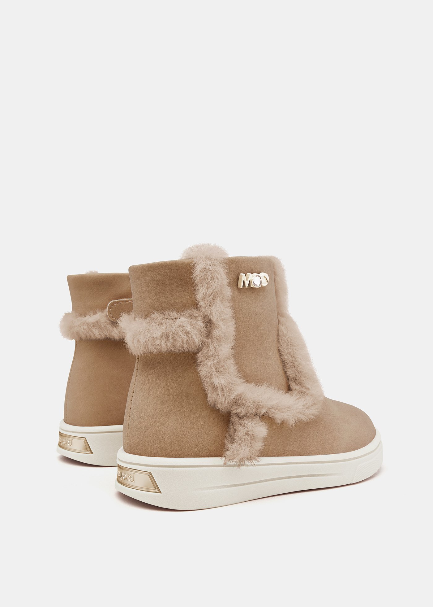 Baby Fur Detail Ankle Boots