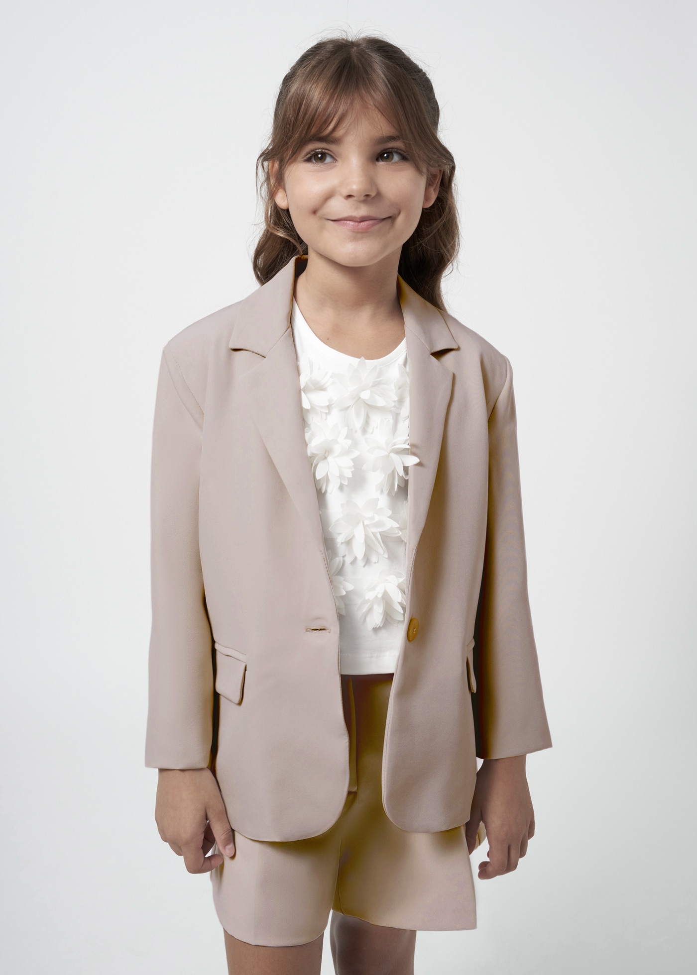 Blazer crepe Teenager Mädchen