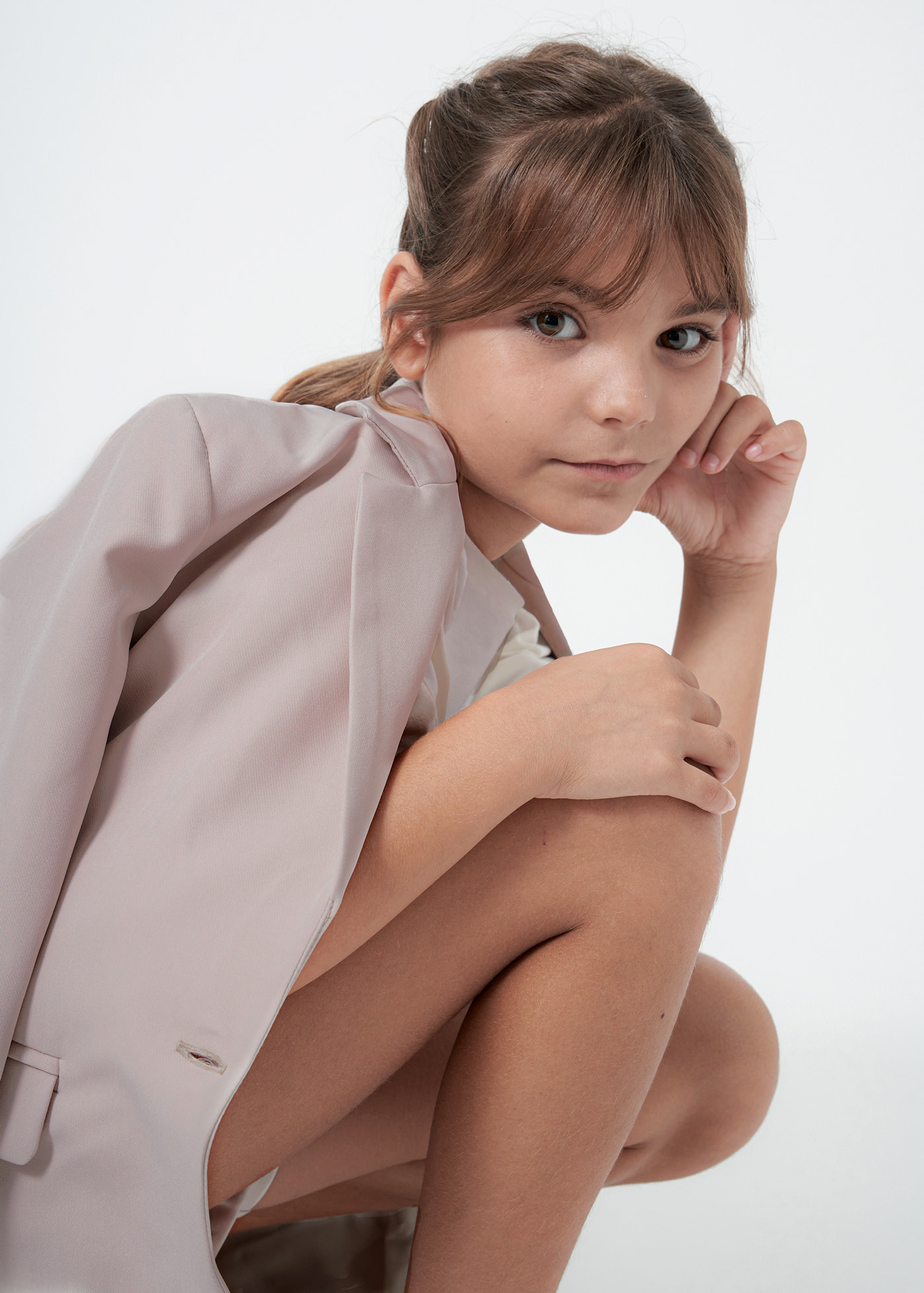Blazer crepe Teenager Mädchen
