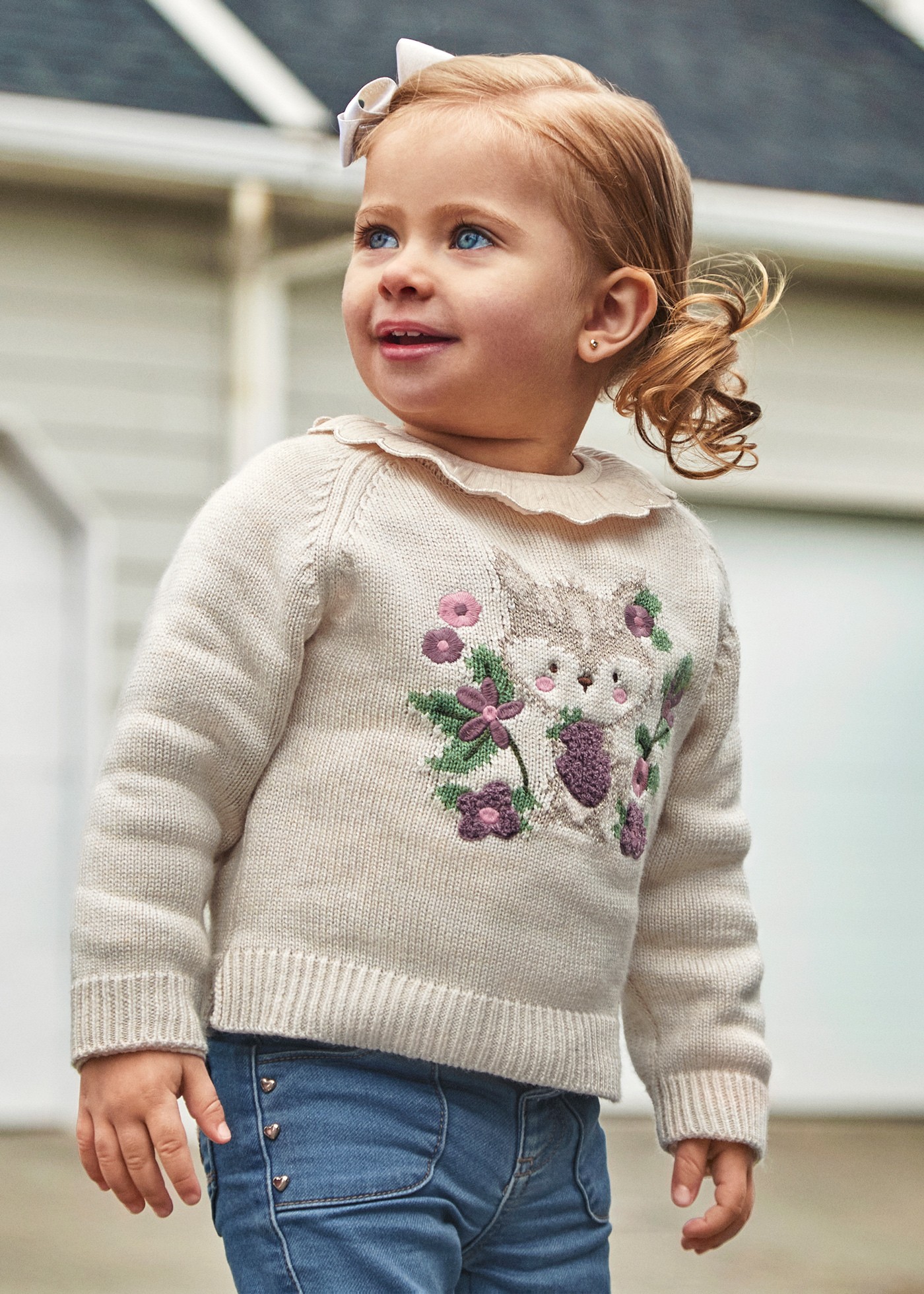 Maglione motivo jacquard neonato