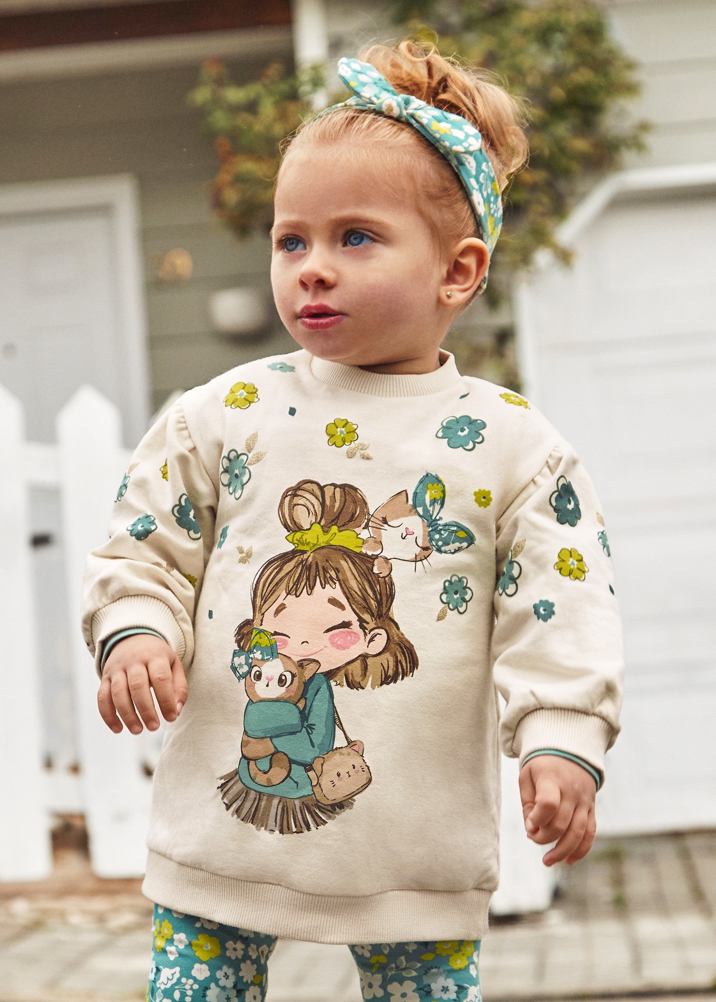 Baby Print Sweater Dress