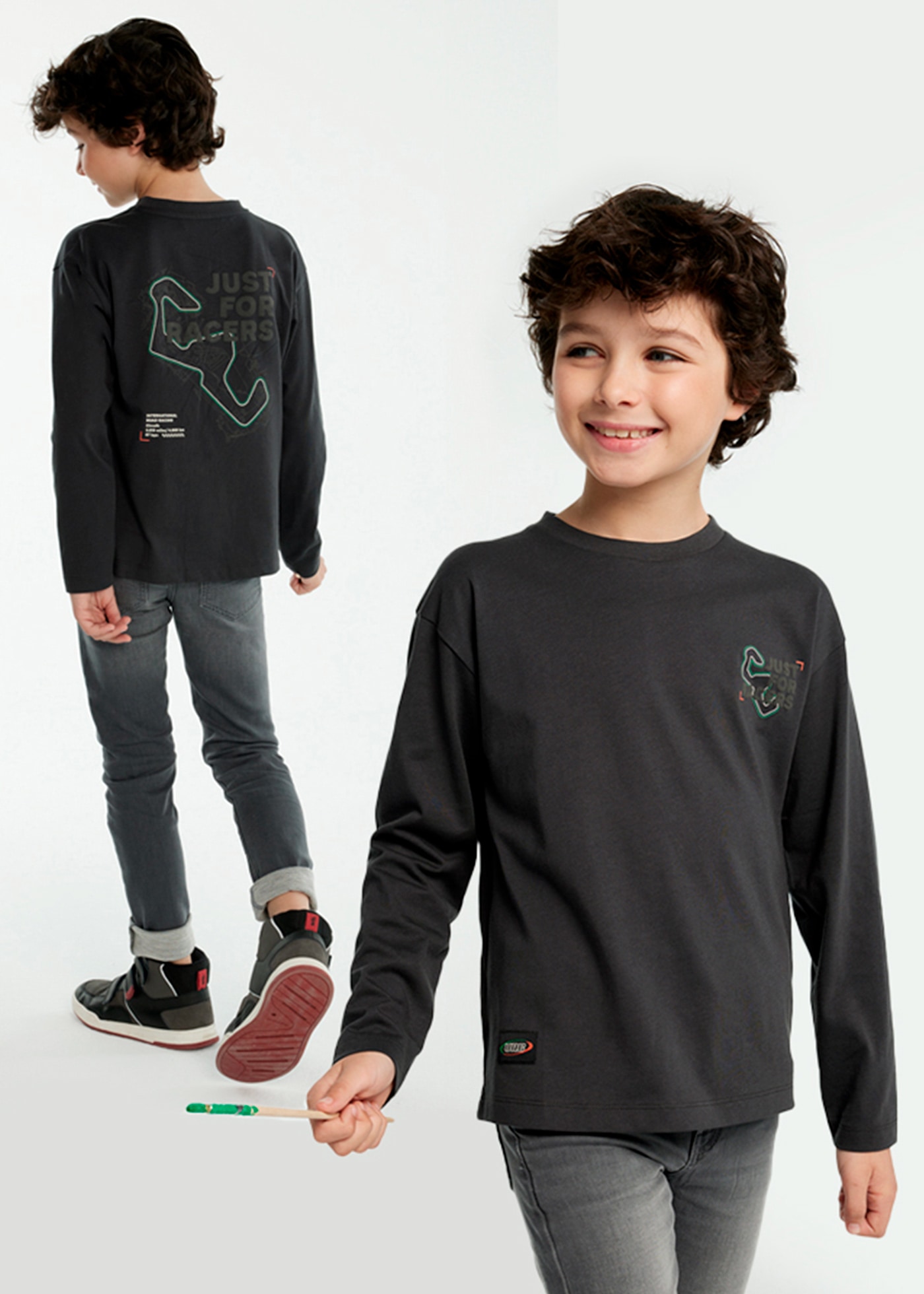 Boy Circuit Back Print T-Shirt