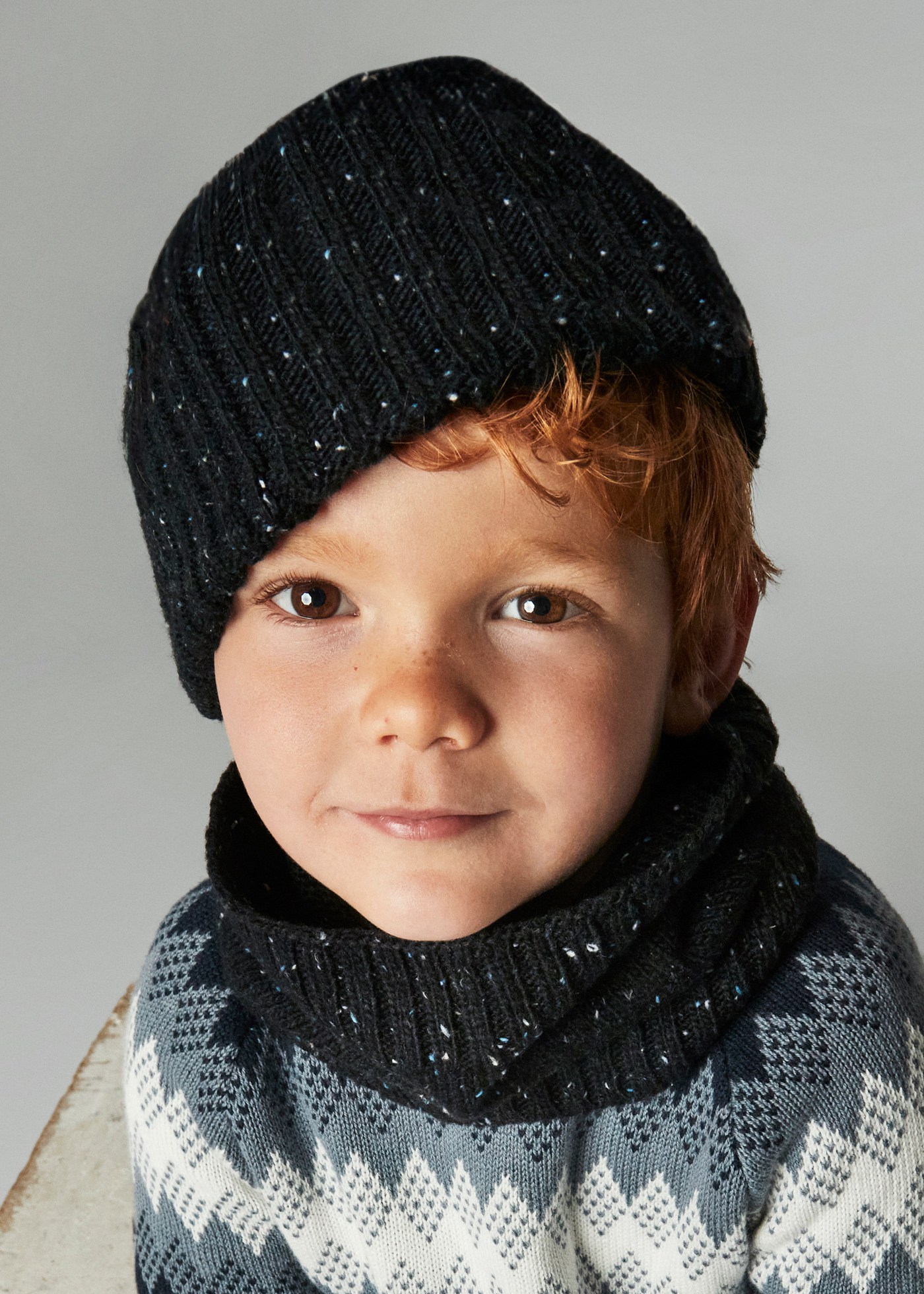 Set cappello e collo bambino