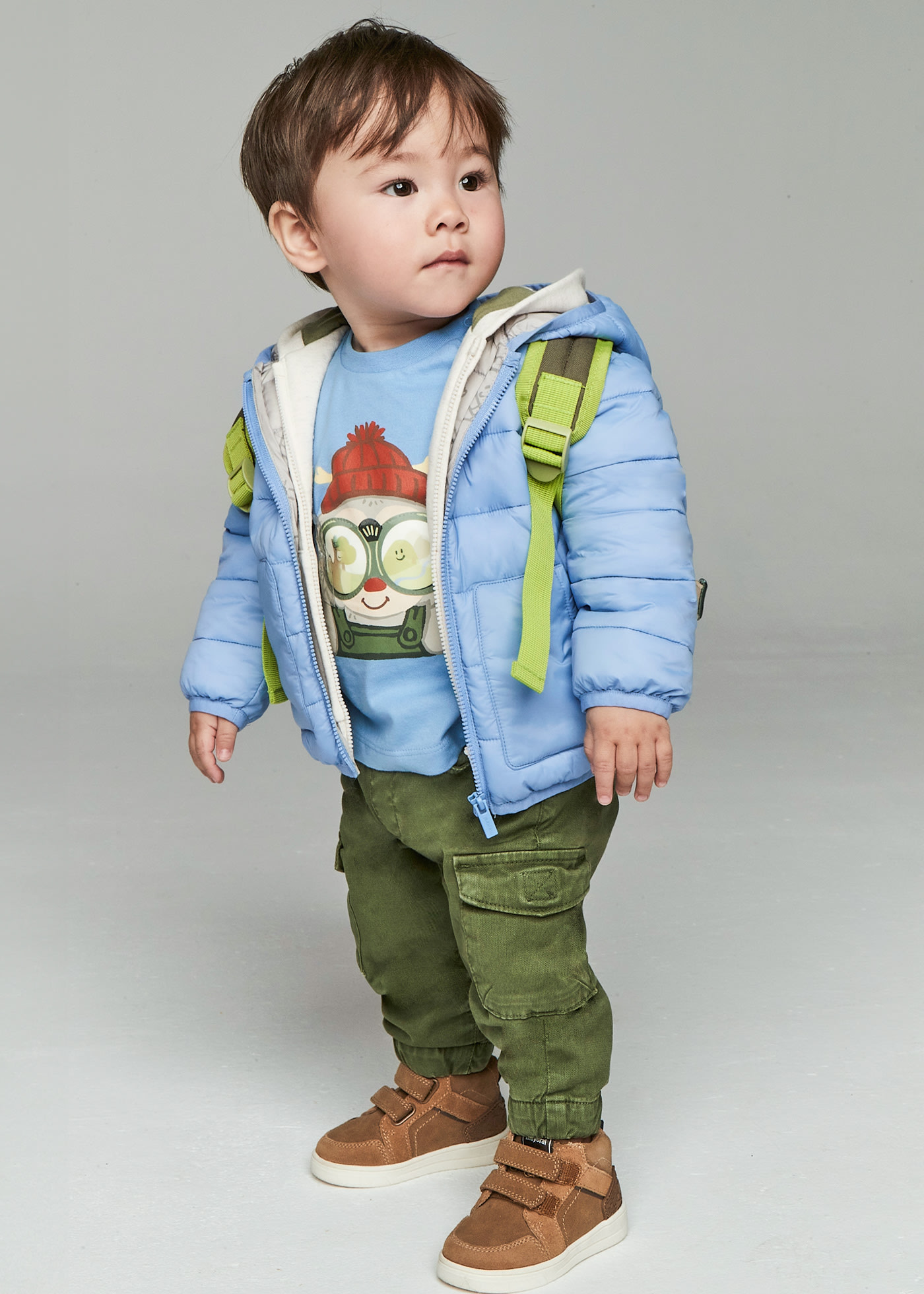 Calças bolsos jogger bebé