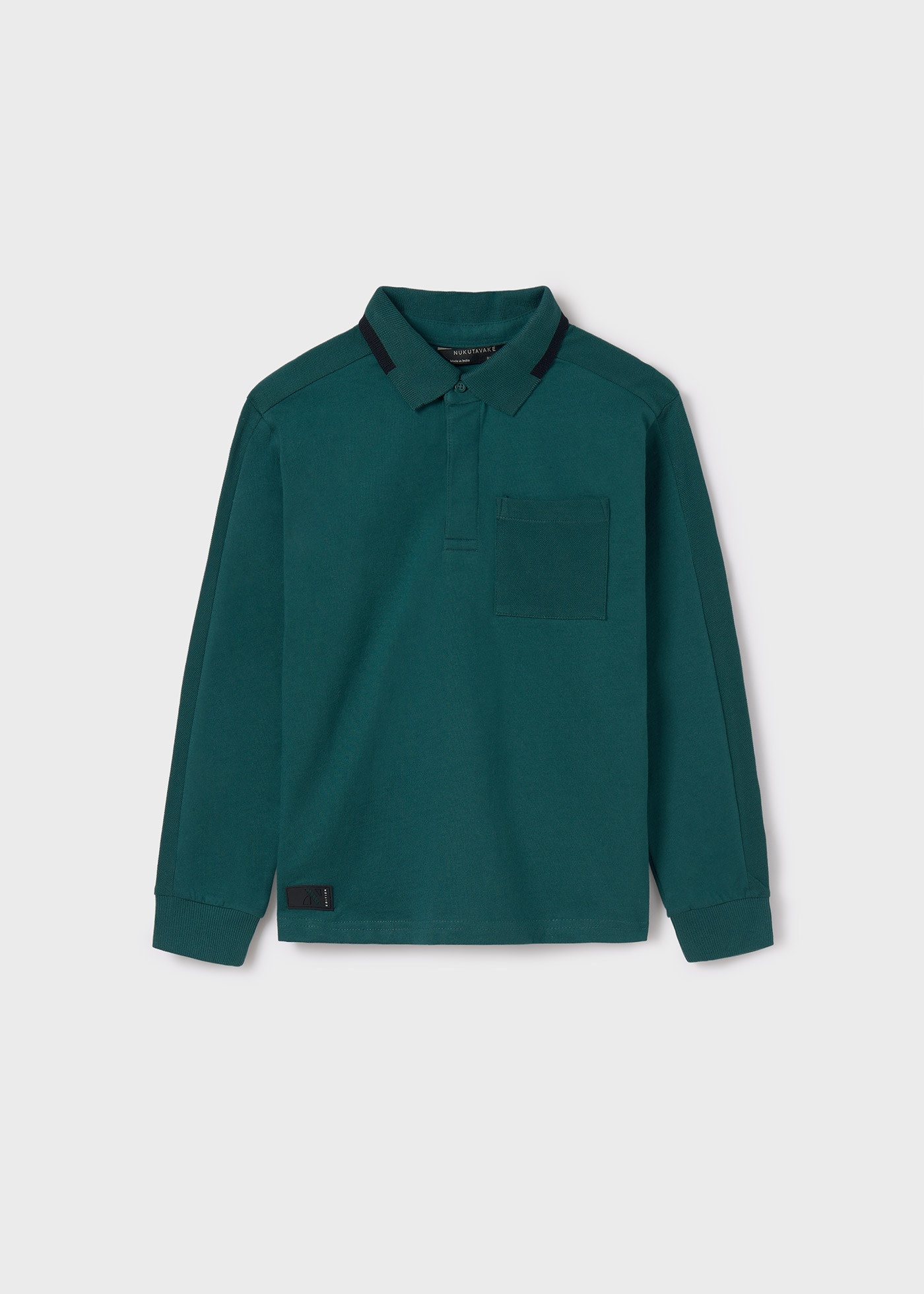 Poloshirt Pique Kontraste Teenager Jungen