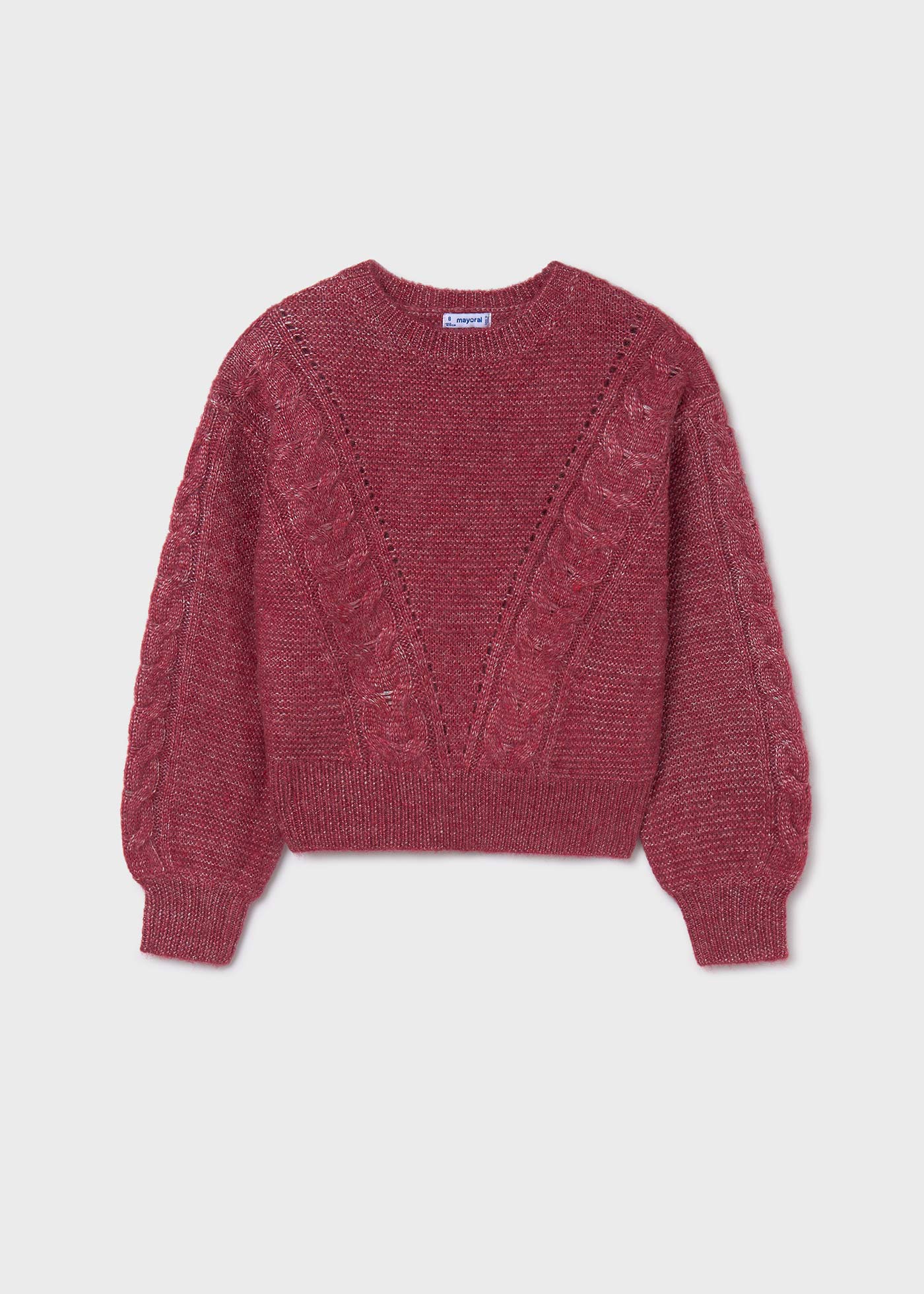 Maglione trecce ragazza