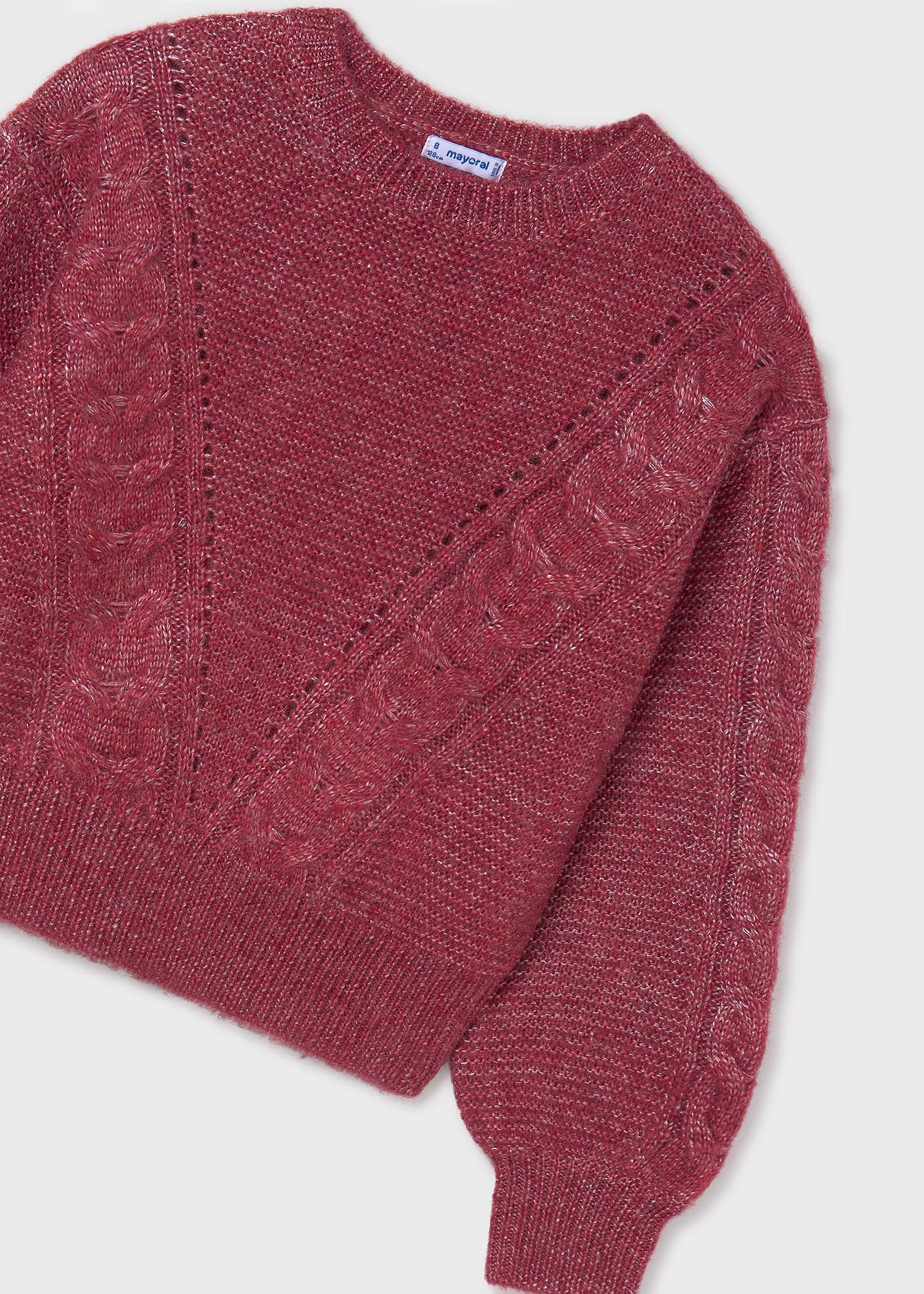 Maglione trecce ragazza