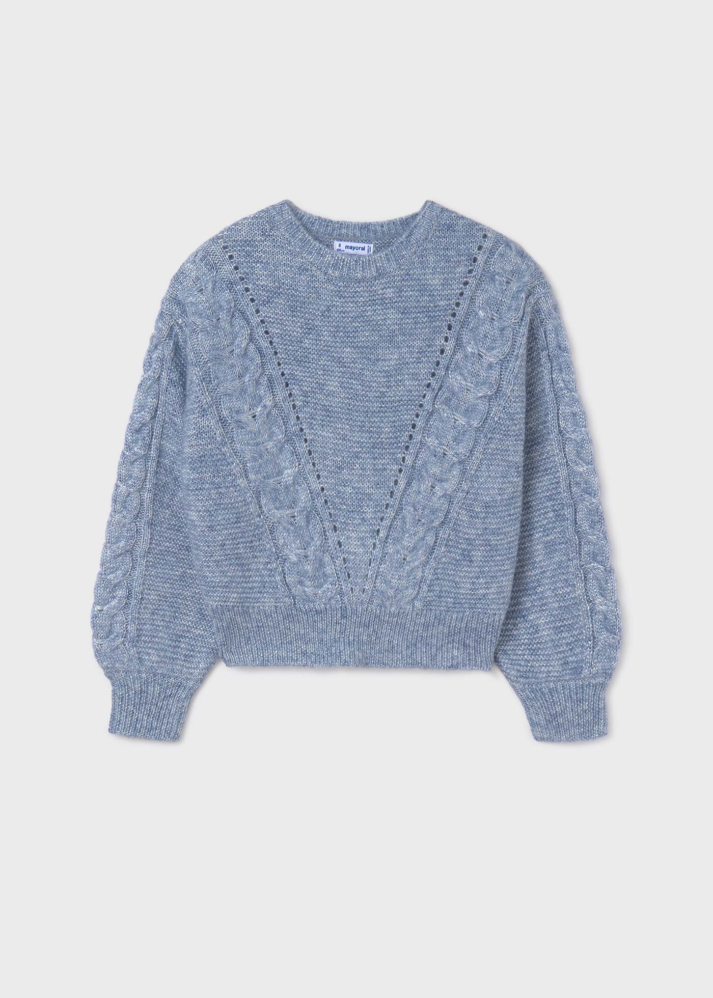Maglione trecce ragazza