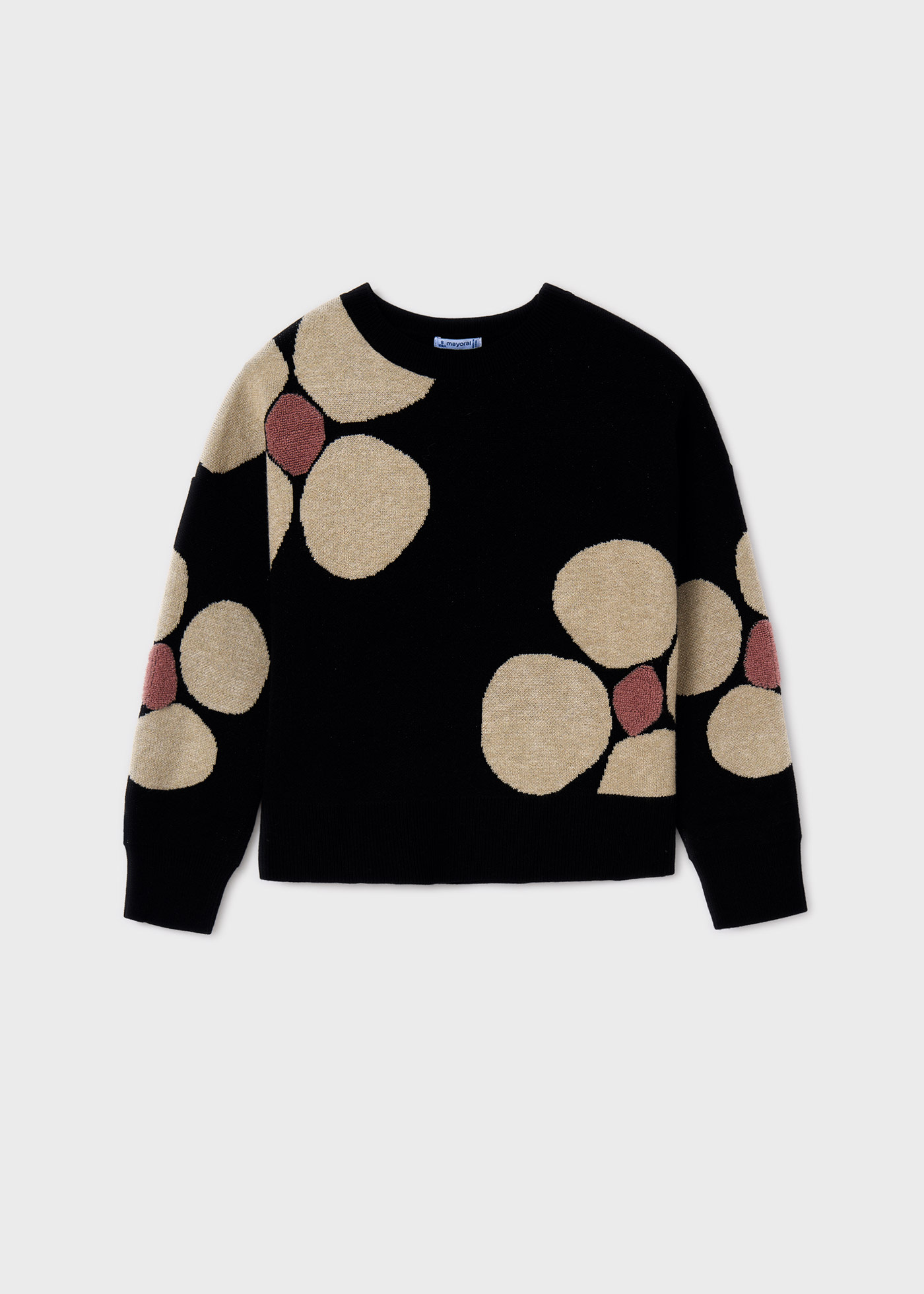 Sweter w kwiaty dla dziewczynki
