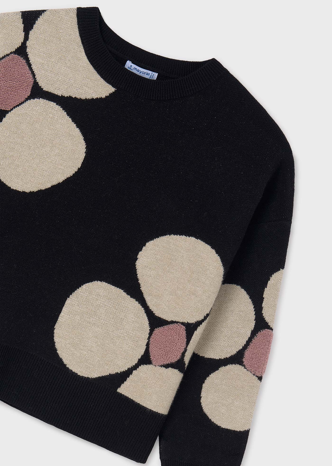 Sweter w kwiaty dla dziewczynki