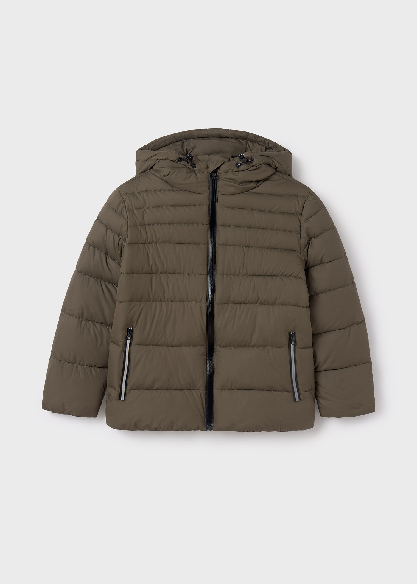 Boy Puffer Coat with Reflective Details