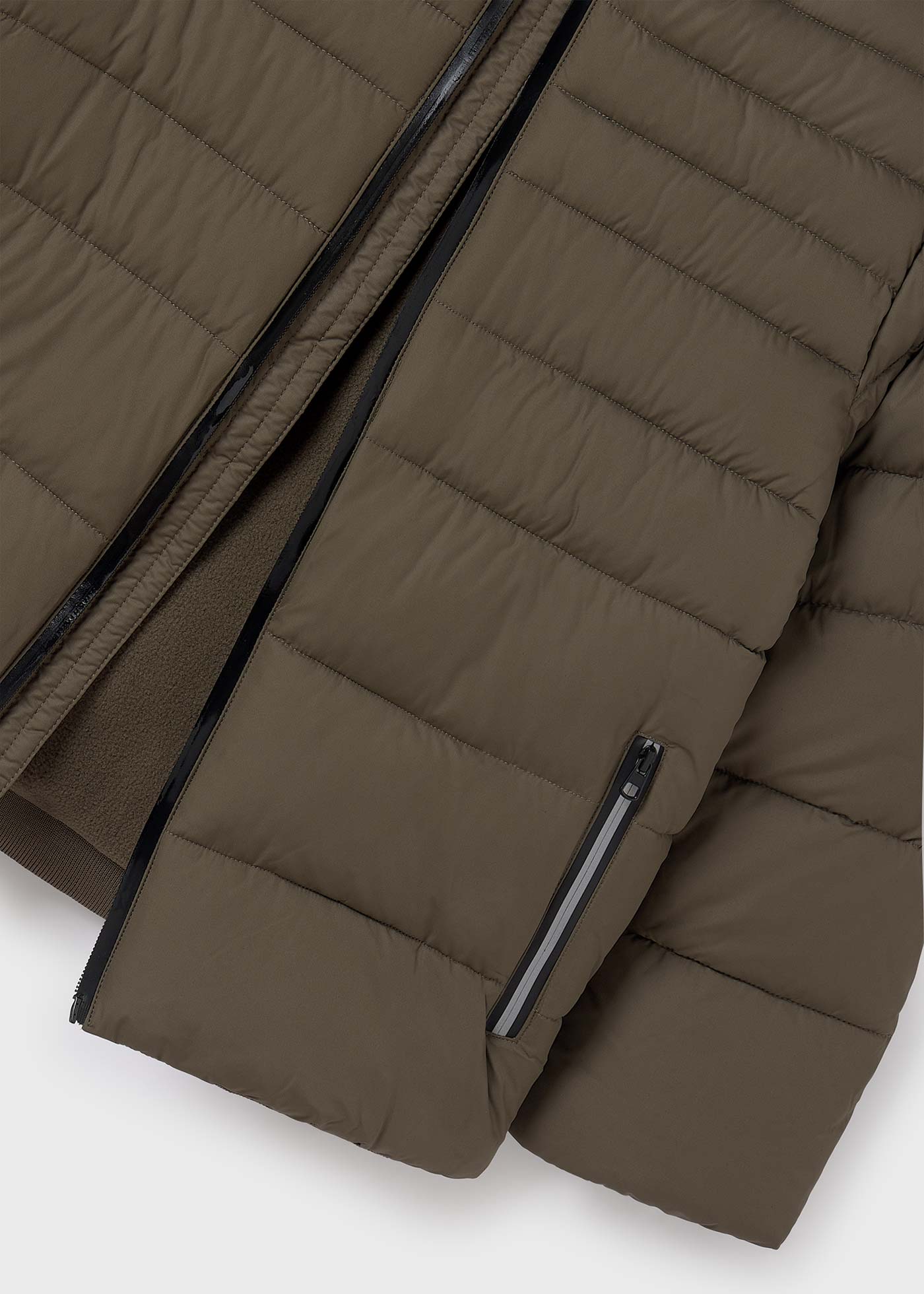 Boy Puffer Coat with Reflective Details