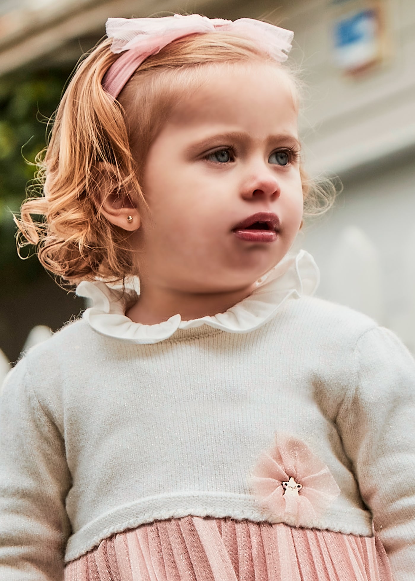 Baby Combined Pleated Dress