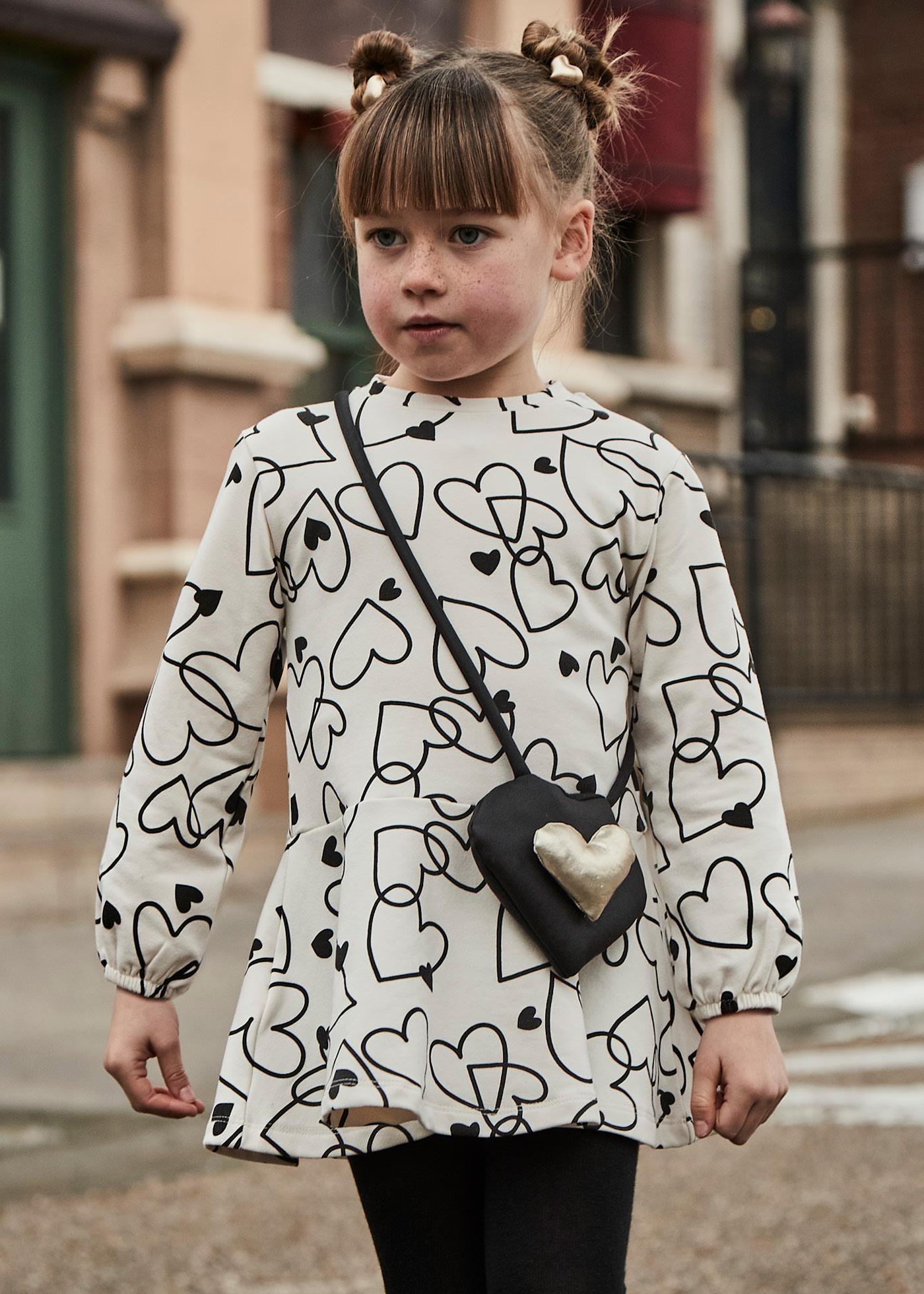 Vestido com bolsa menina