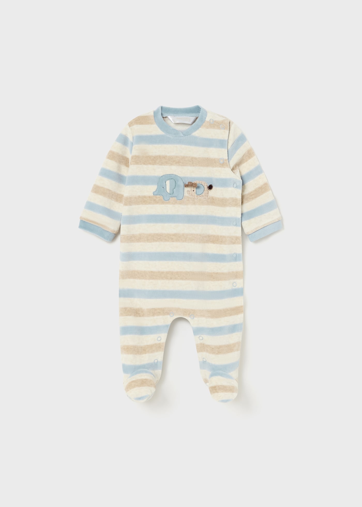 Set 2 pijamale catifelate nou-nascut