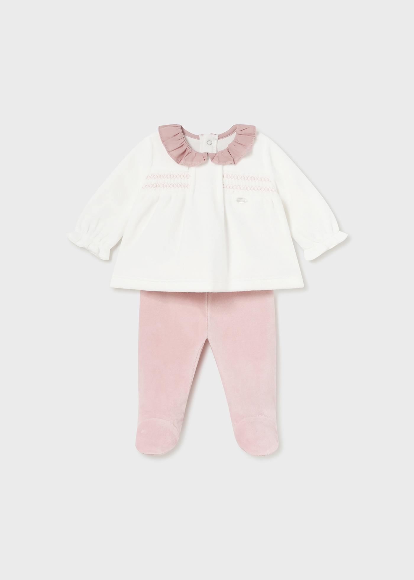 Conjunto calças e camisola recém nascida