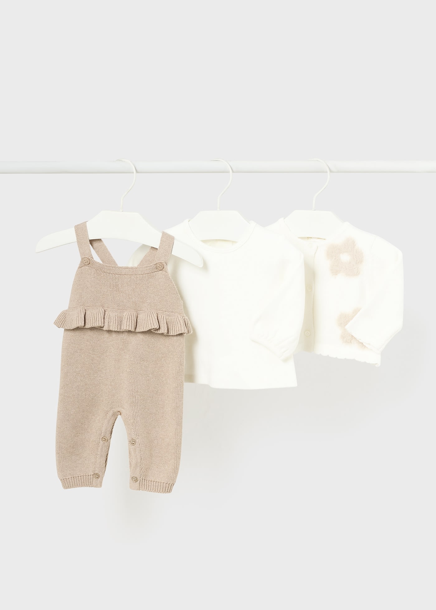 Newborn Girl 3 Piece Knit Set