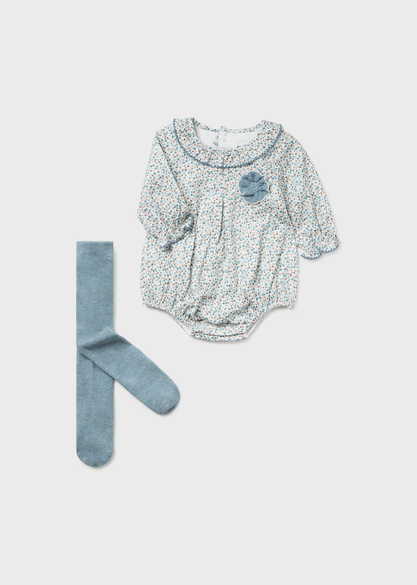 Newborn Leggings and Floral Romper Set