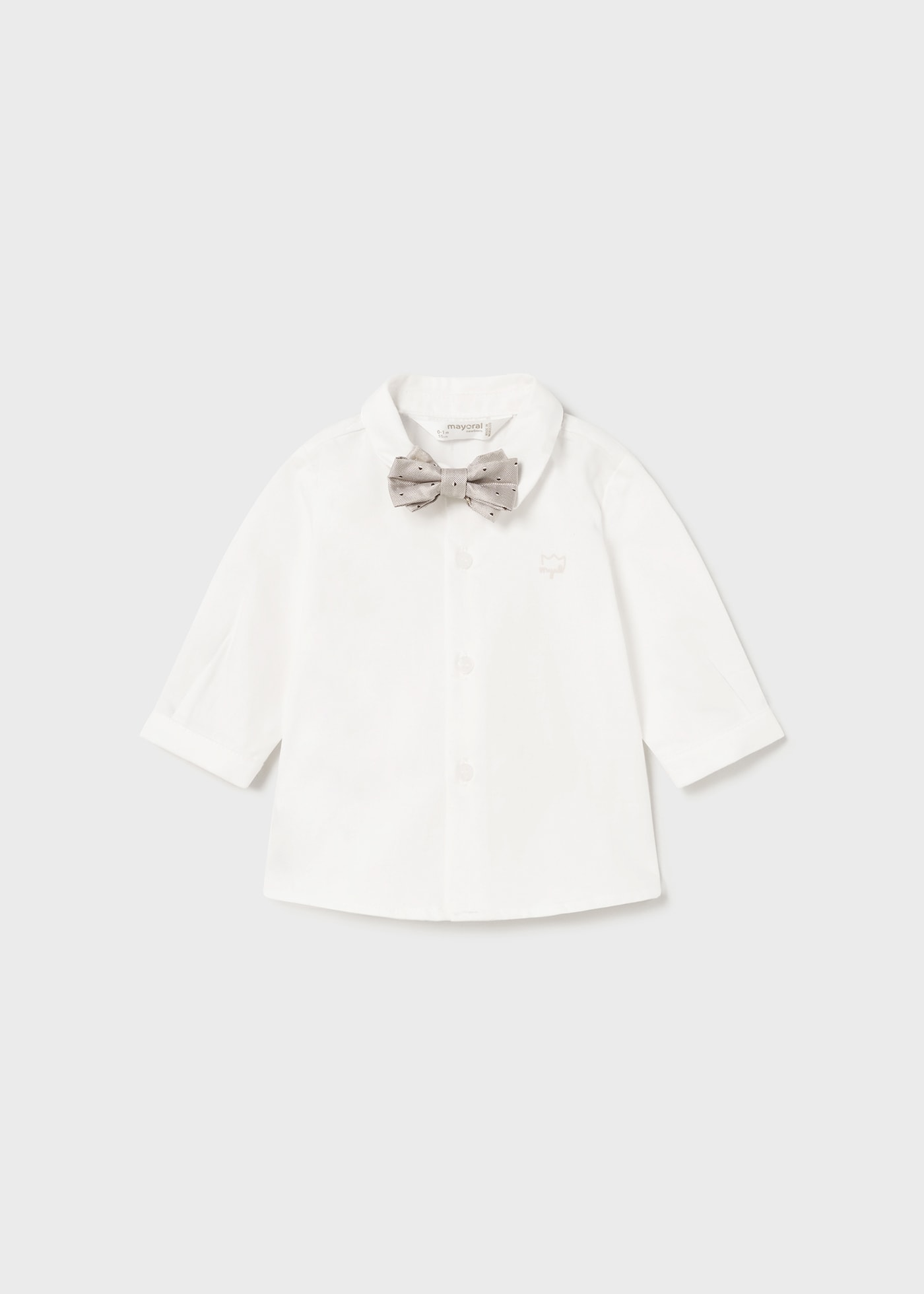 Newborn Boy Shirt with Bow Tie