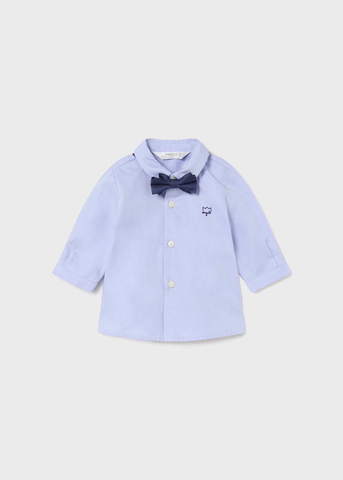 Newborn Boy Shirt with Bow Tie