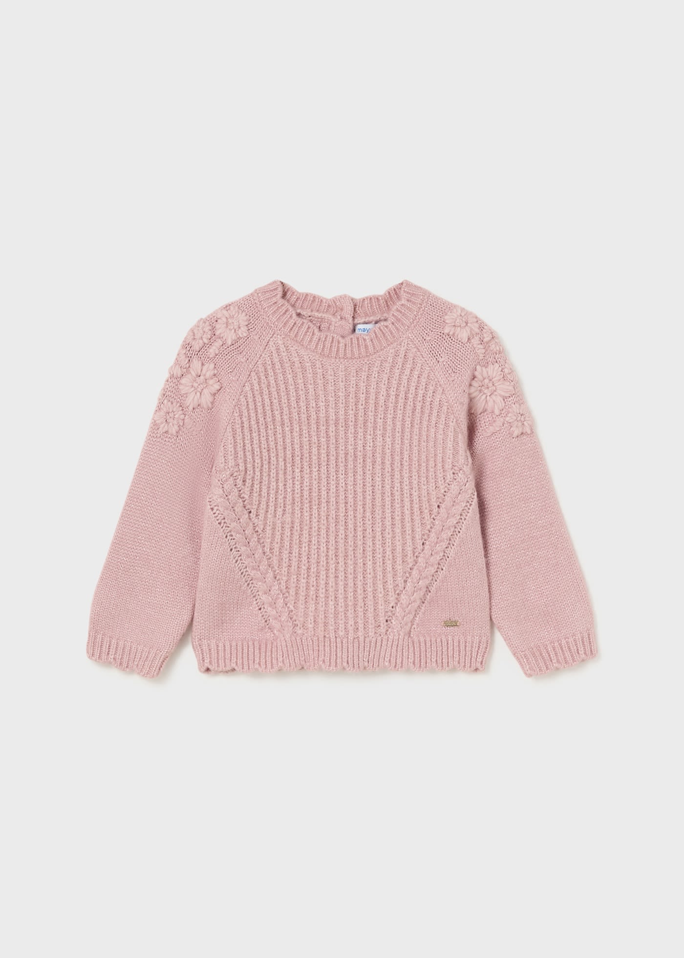 Pullover bestickte Blumen Baby