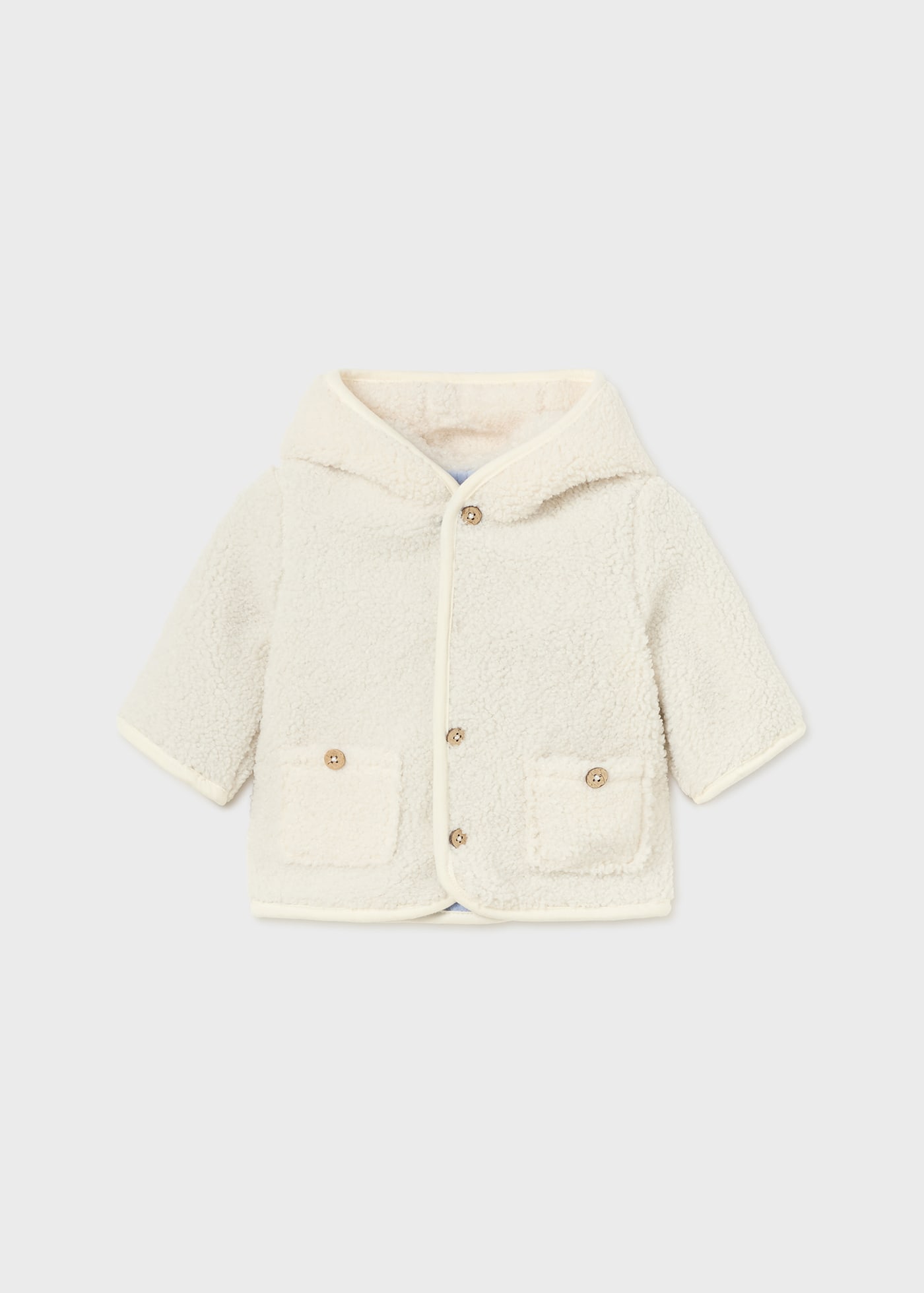 Newborn Boy Reversible Faux Sheepskin Coat