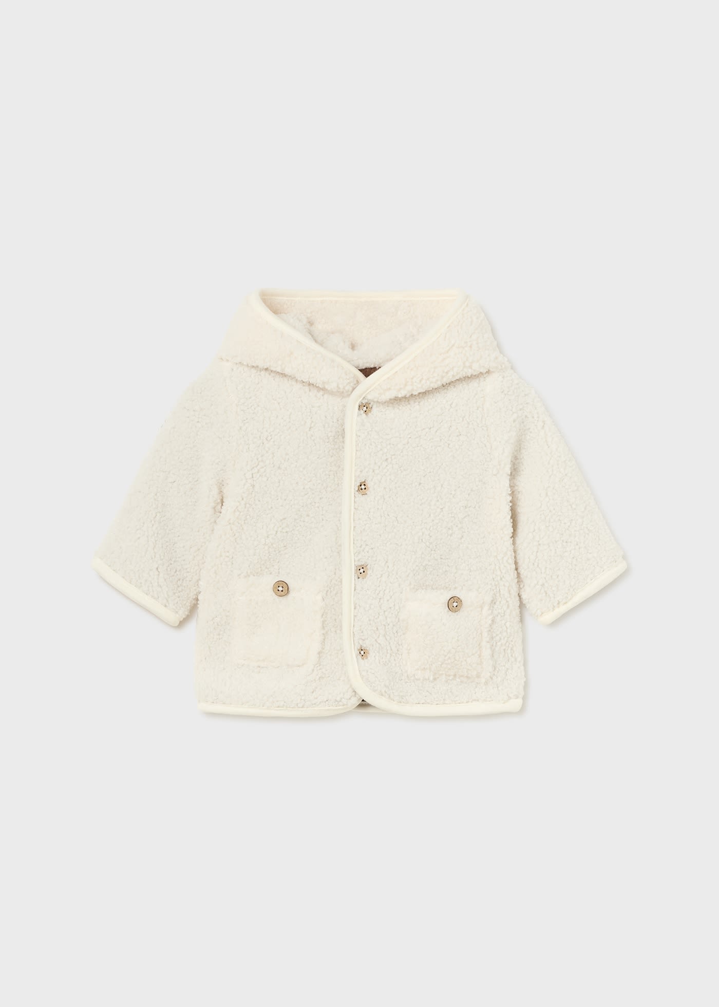 Newborn Boy Reversible Faux Sheepskin Coat